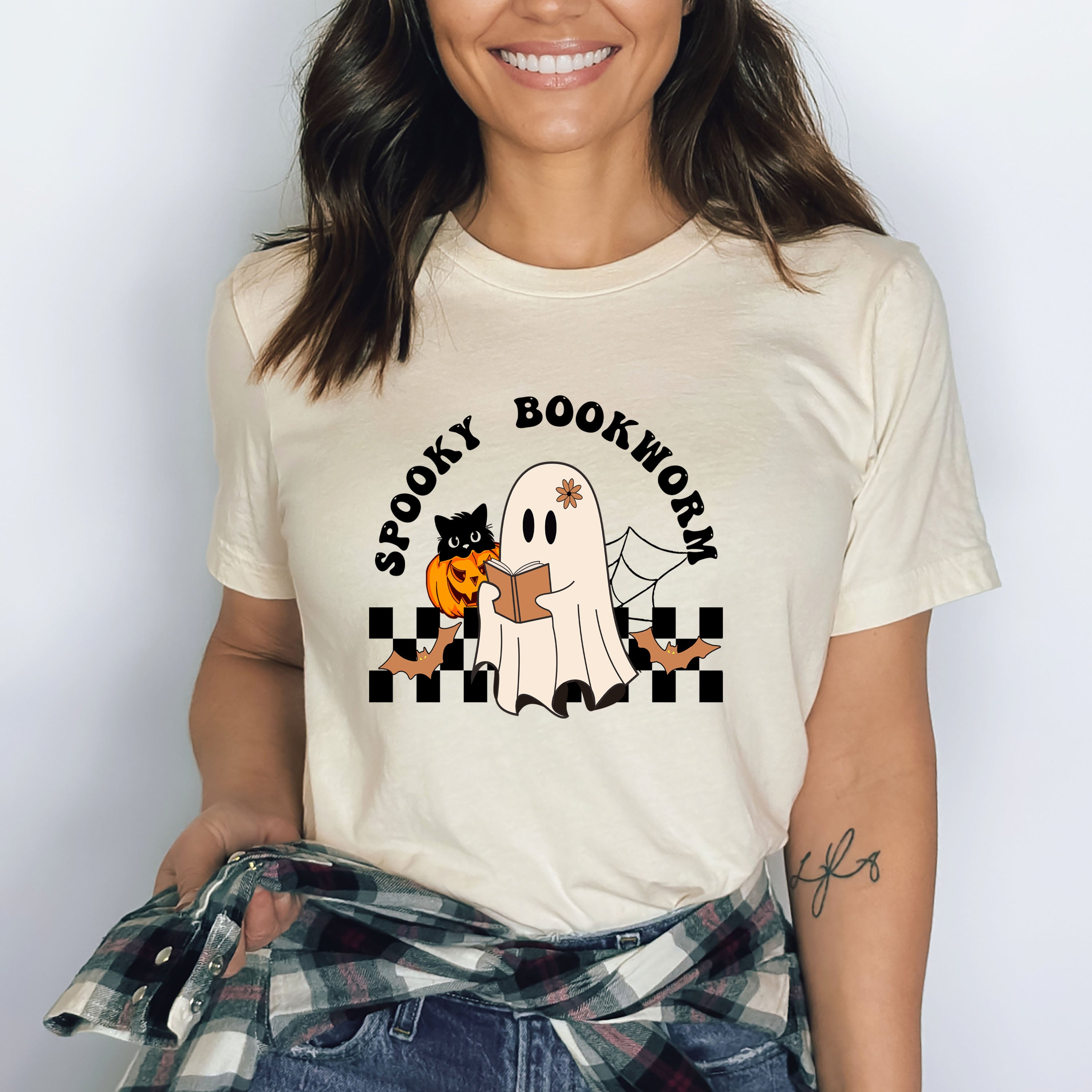 Spooky Bookworm - Bella canvas