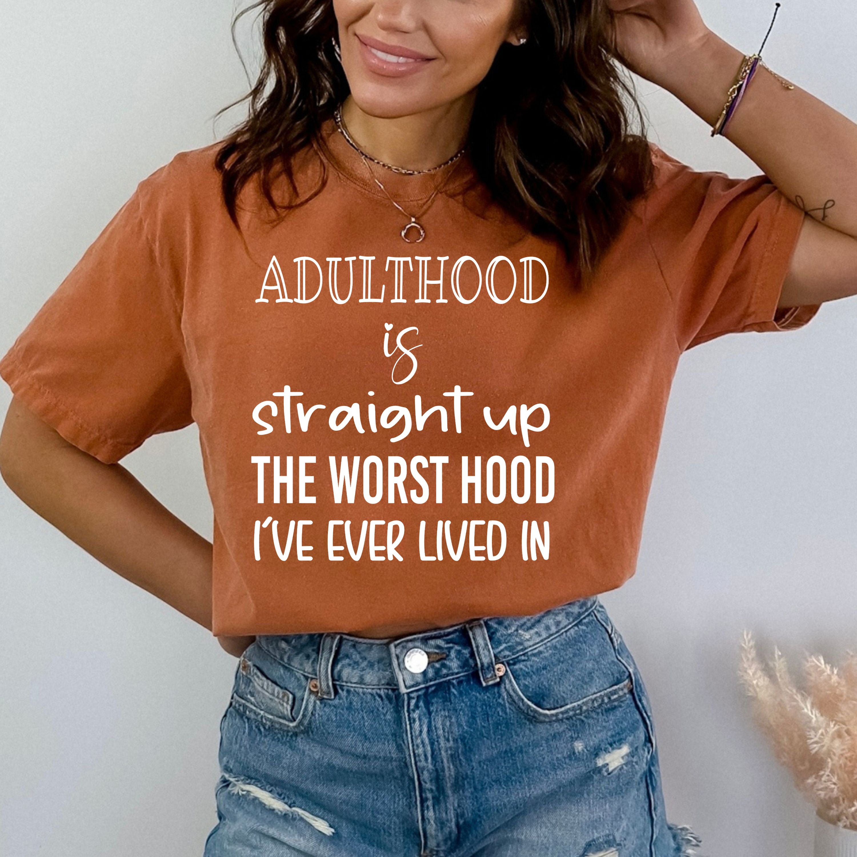 Adulthood Is Straight Up - Bella Canvas