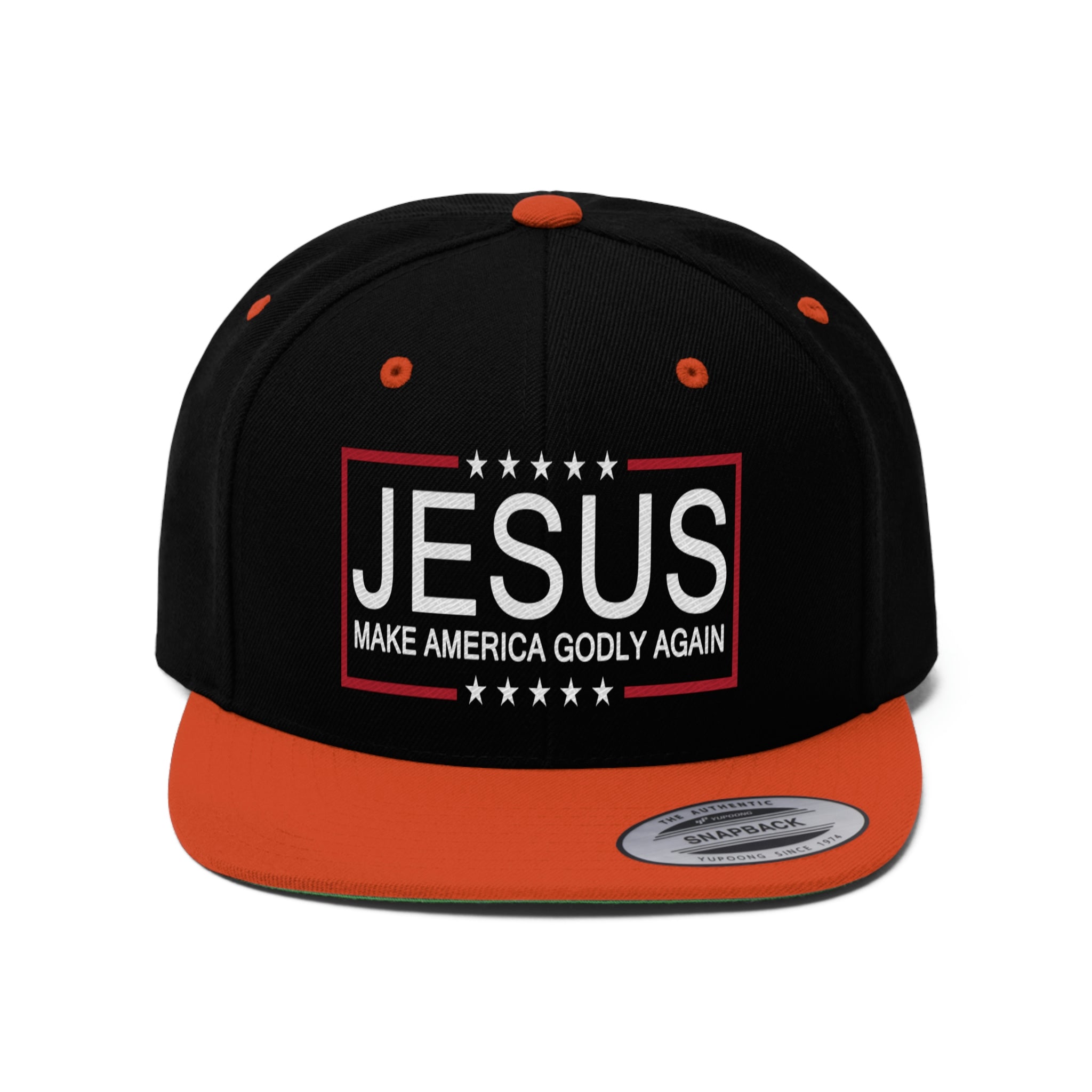 Jesus Make America Godly Again Unisex Flat Bill Hat