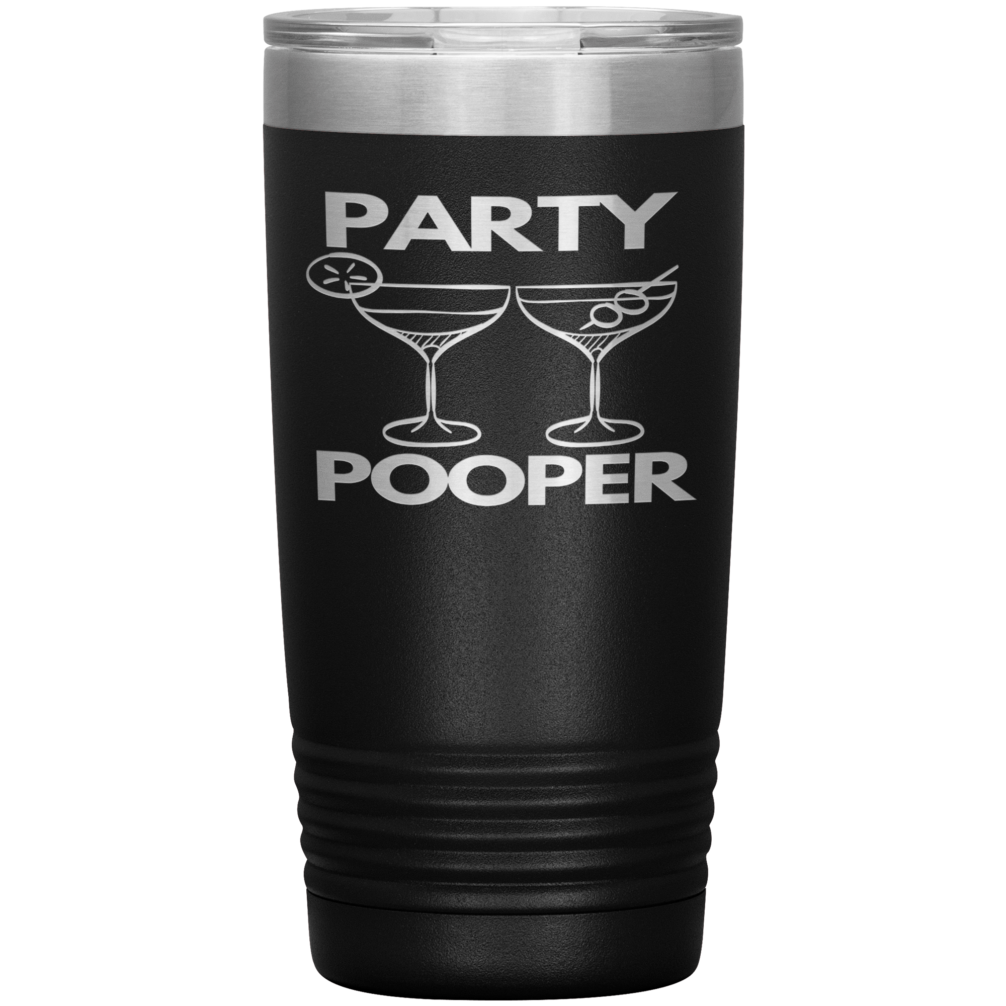 "PARTY POOPER"TUMBLER