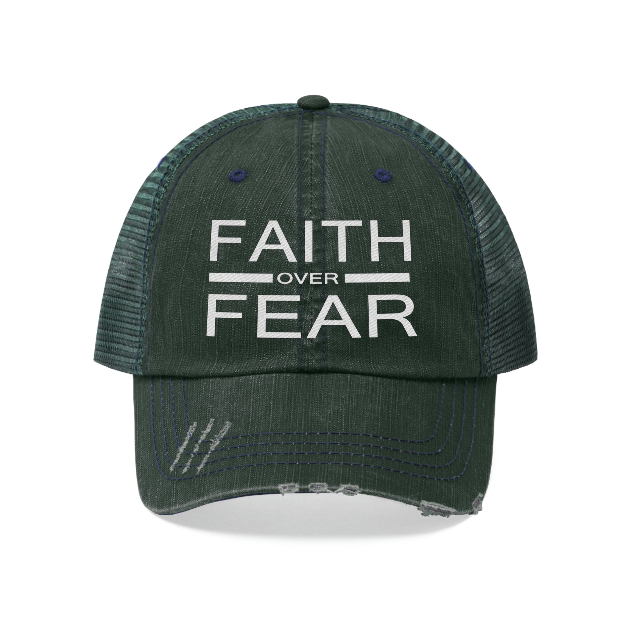 Faith Over Fear Unisex Trucker Hat