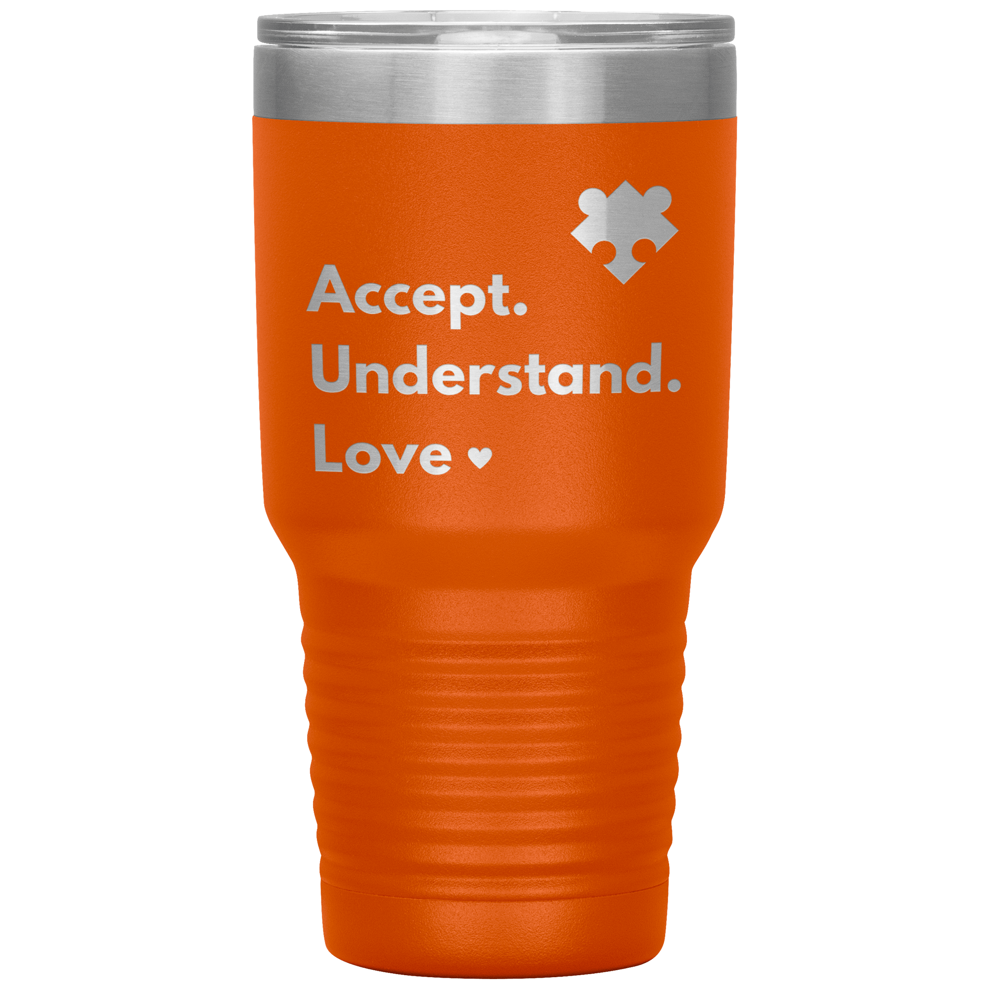 "Accept Understand Love" Tumbler