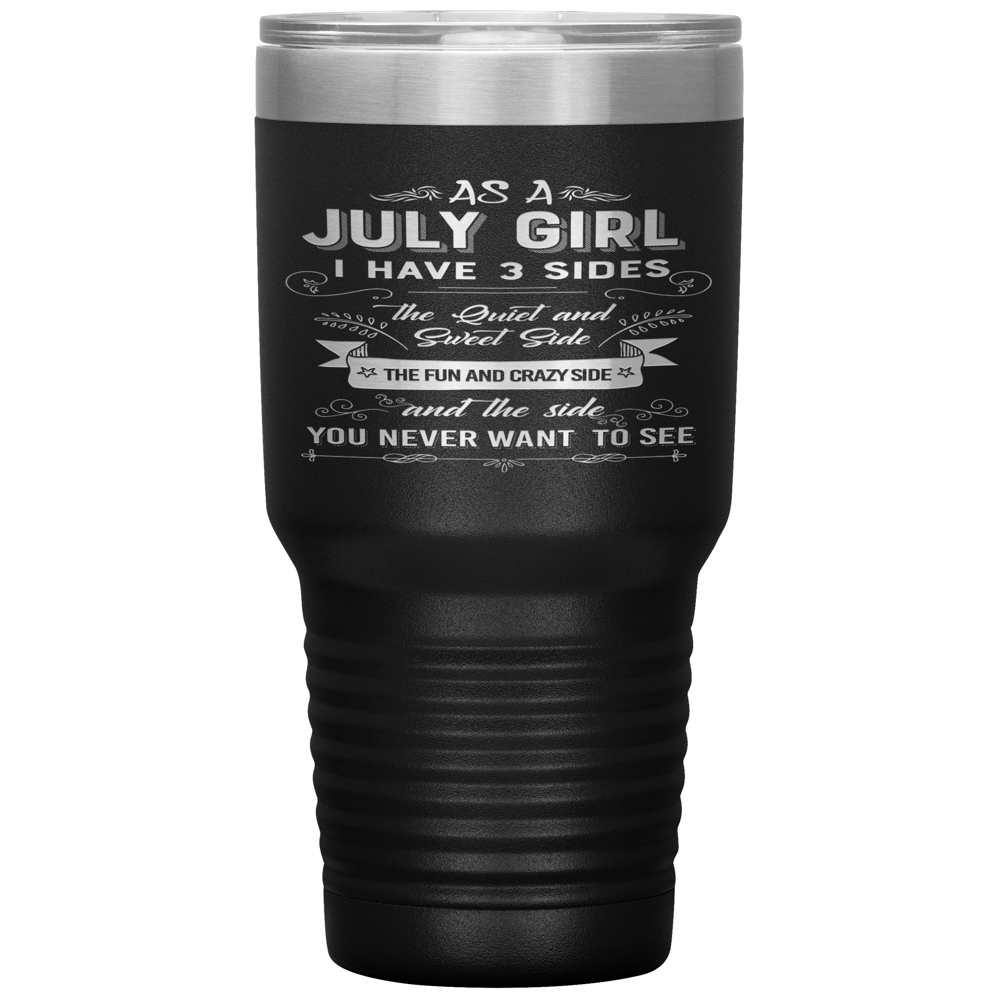 "July Girls 3 Sides" Tumbler