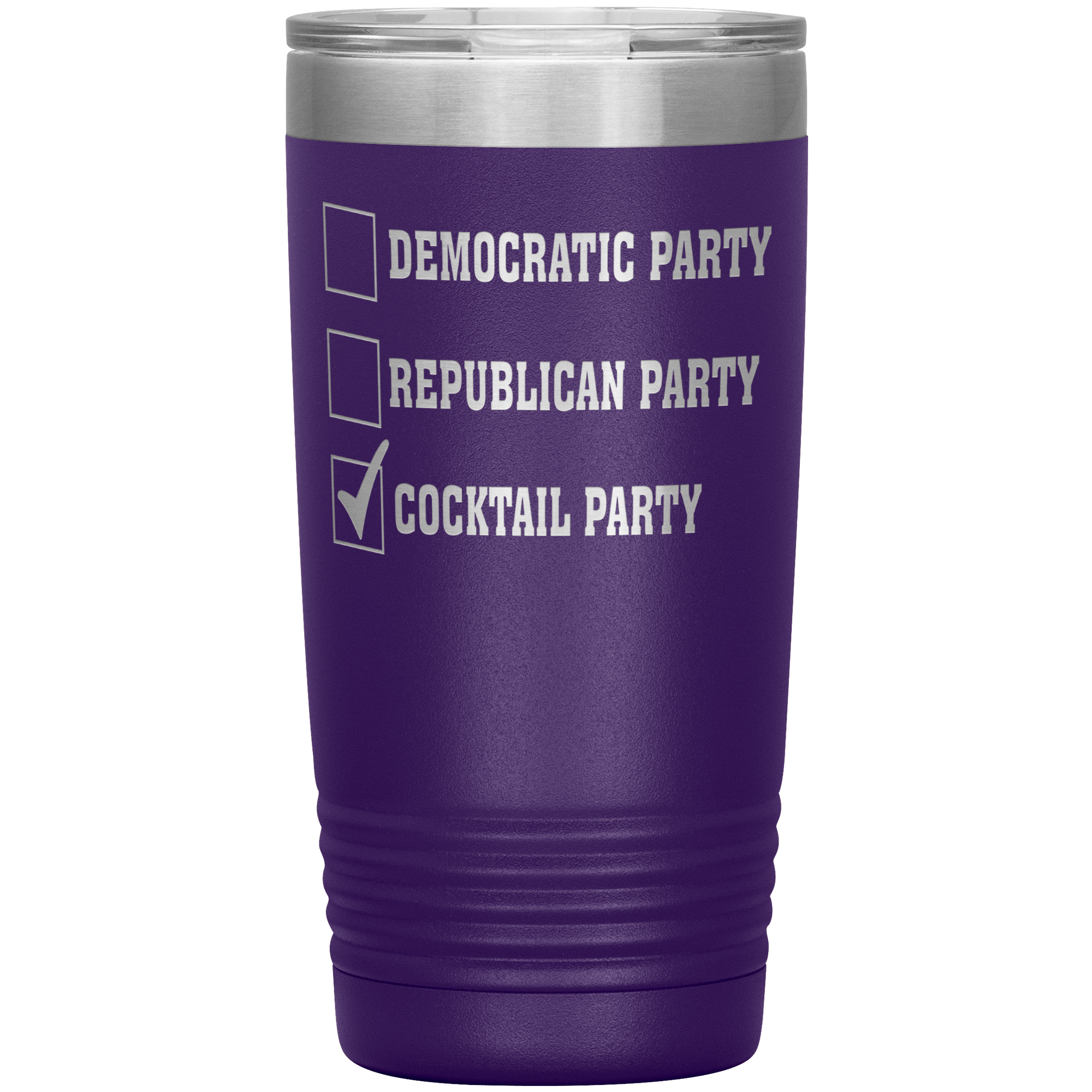"DEMOCRATIC PARTY REPUBLICAN PARTY COCKTAIL PARTY"TUMBLER