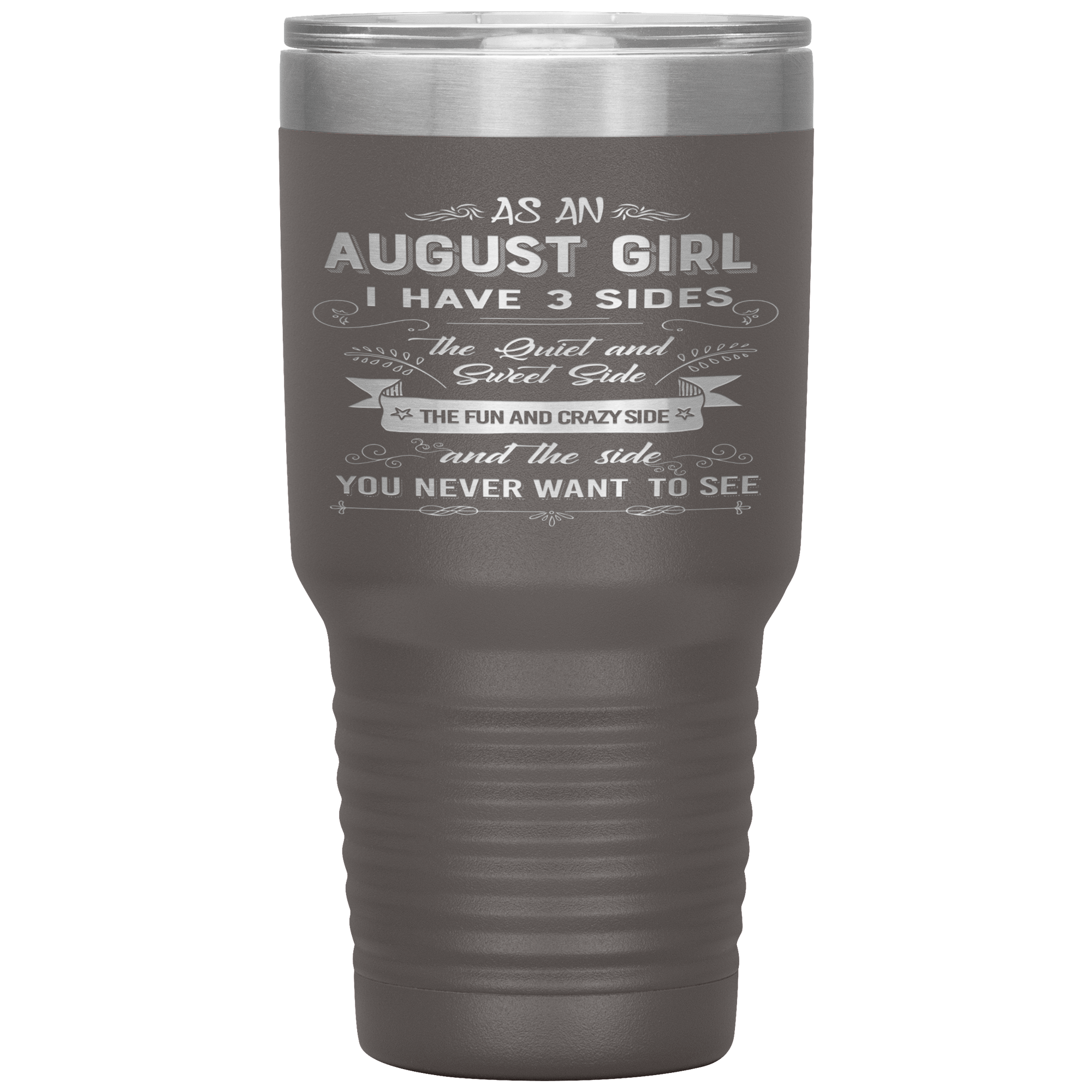 "August Girls 3 Sides" Tumbler
