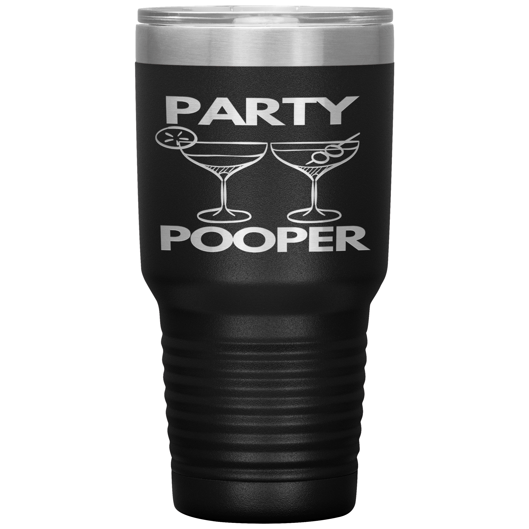 "PARTY POOPER"TUMBLER