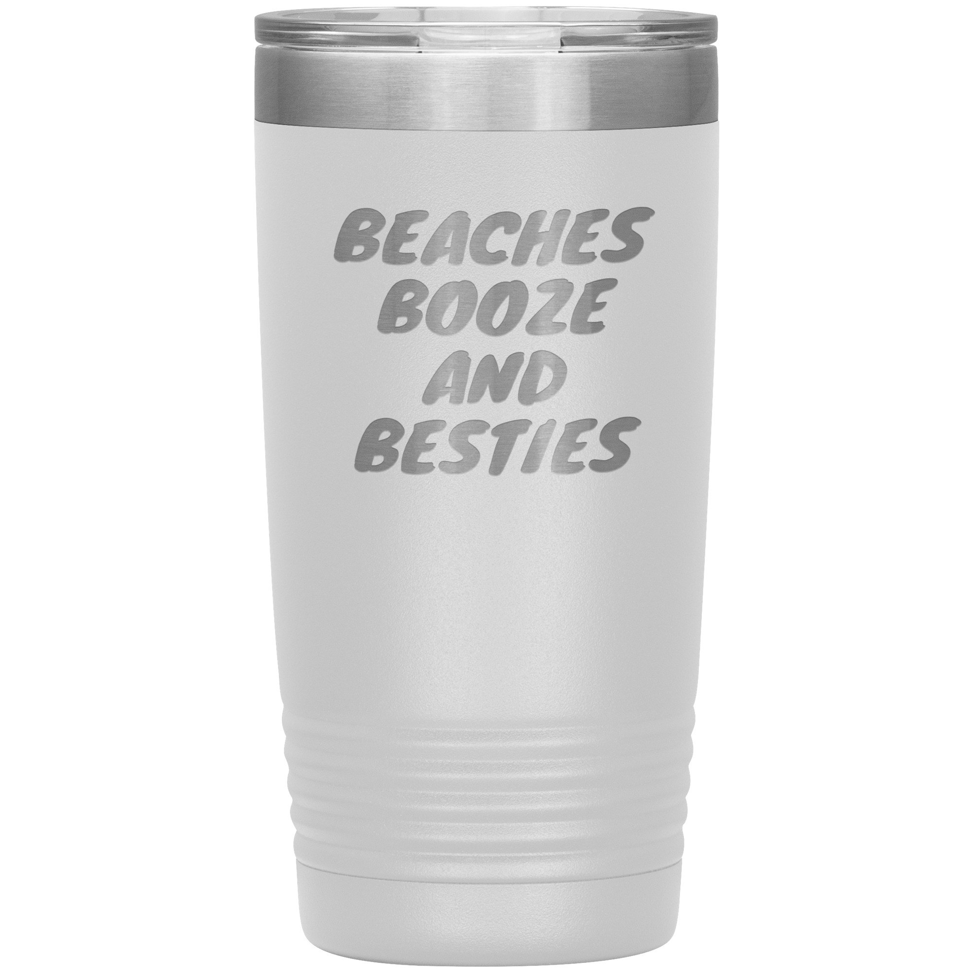 "Beaches Booze And Besties" Tumbler