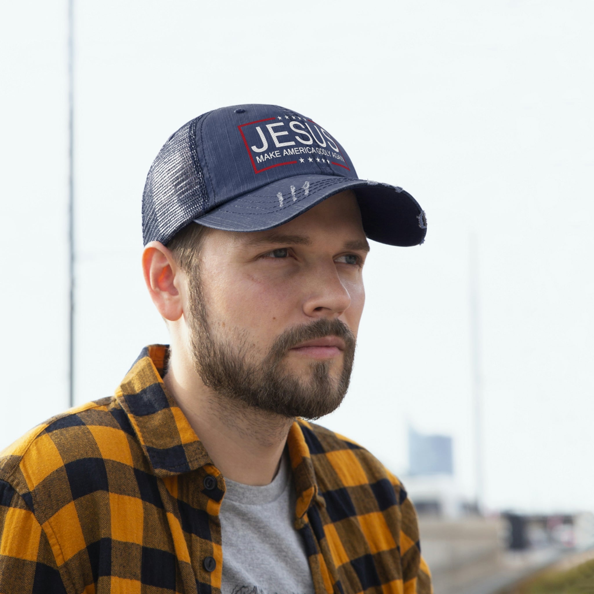 Jesus Make America Godly Again Unisex Trucker Hat