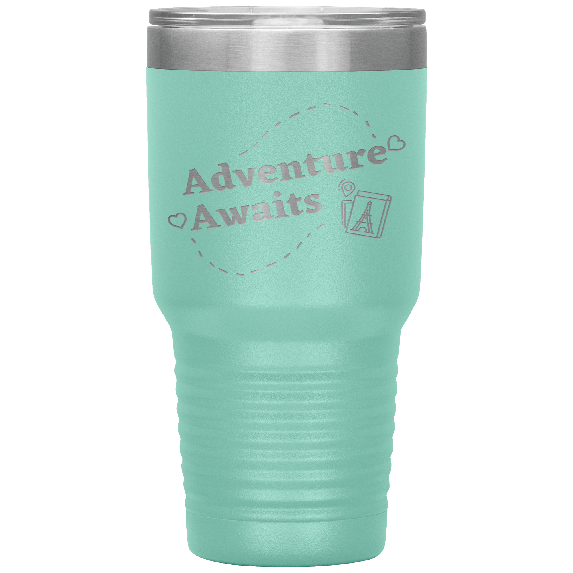 "ADVENTURE AWAITS"Tumbler