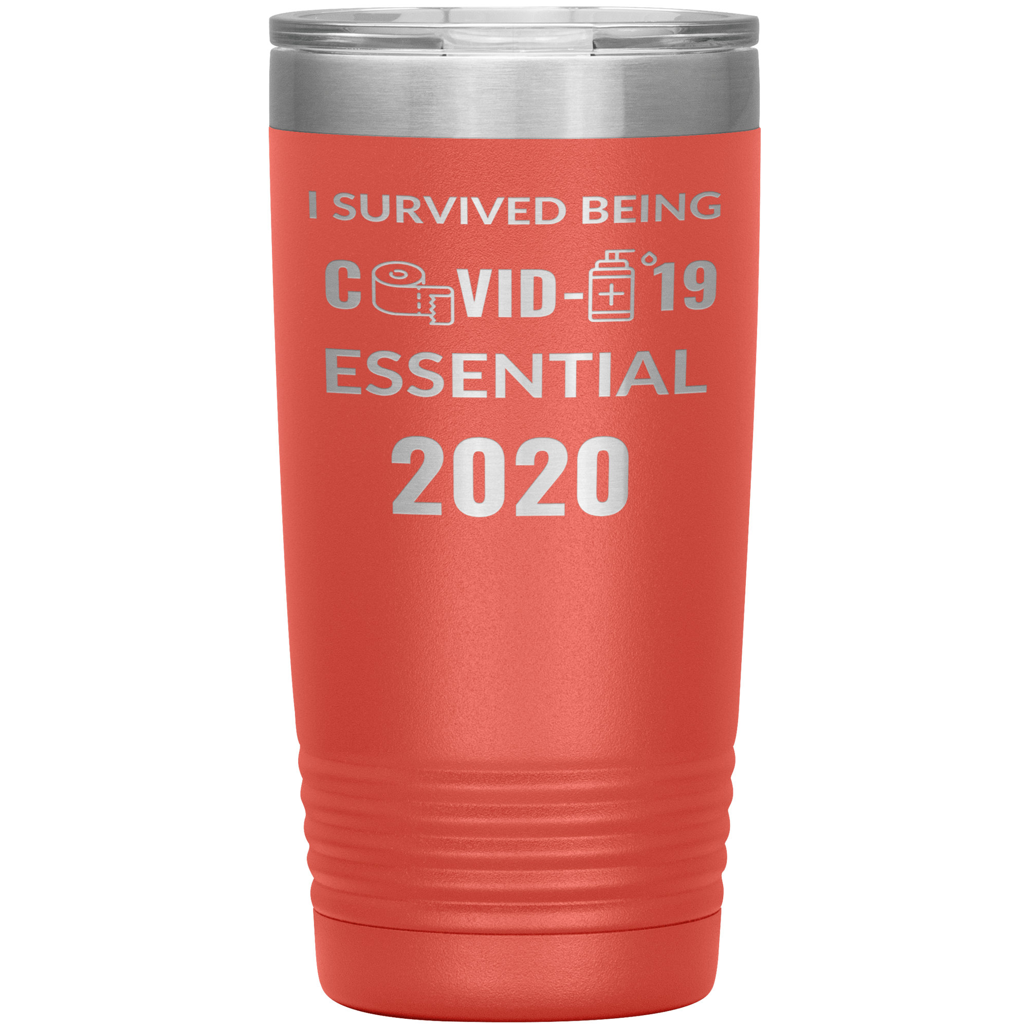 "I SURVIVED COVID-19 ESSENTIAL 2020"TUMBLER