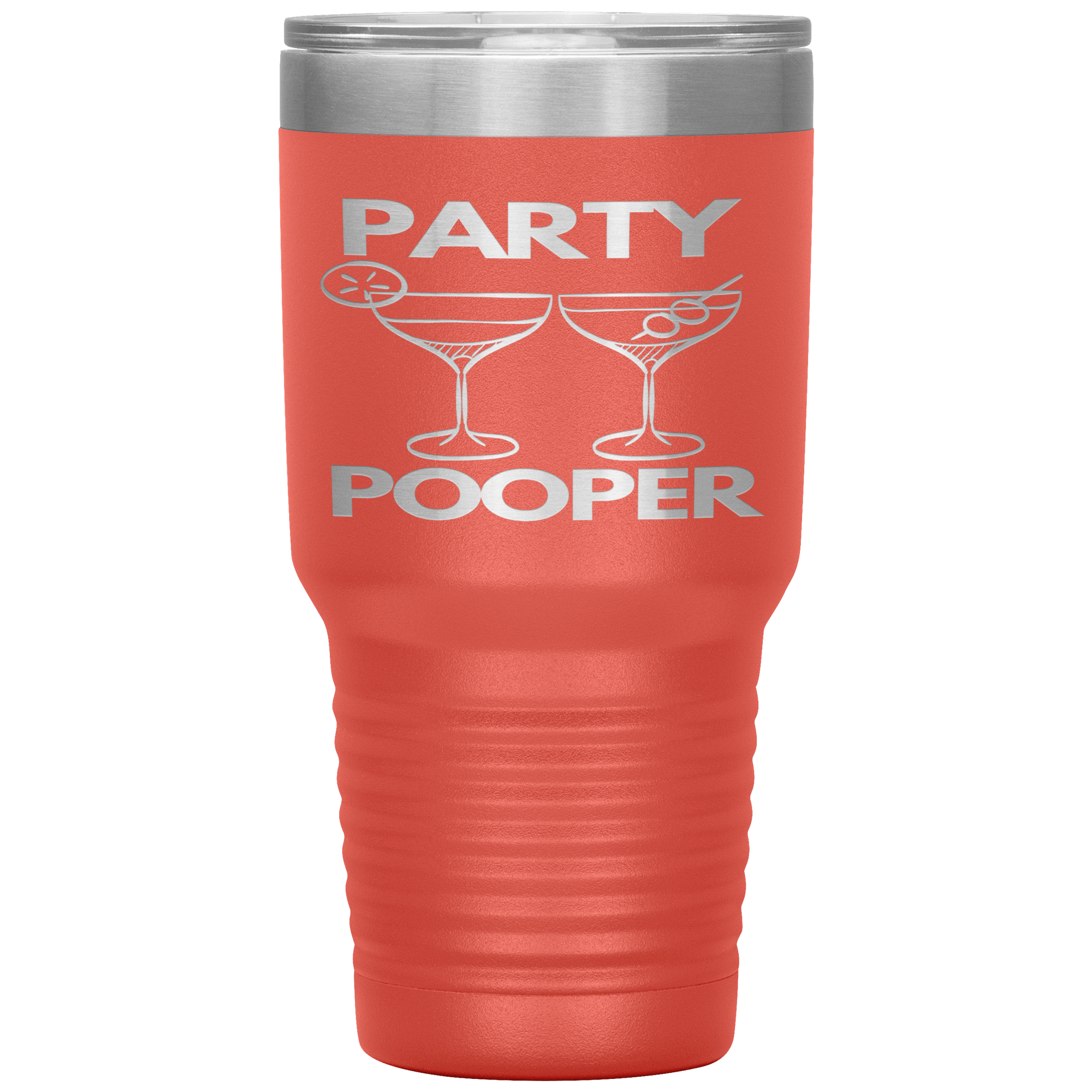 "PARTY POOPER"TUMBLER