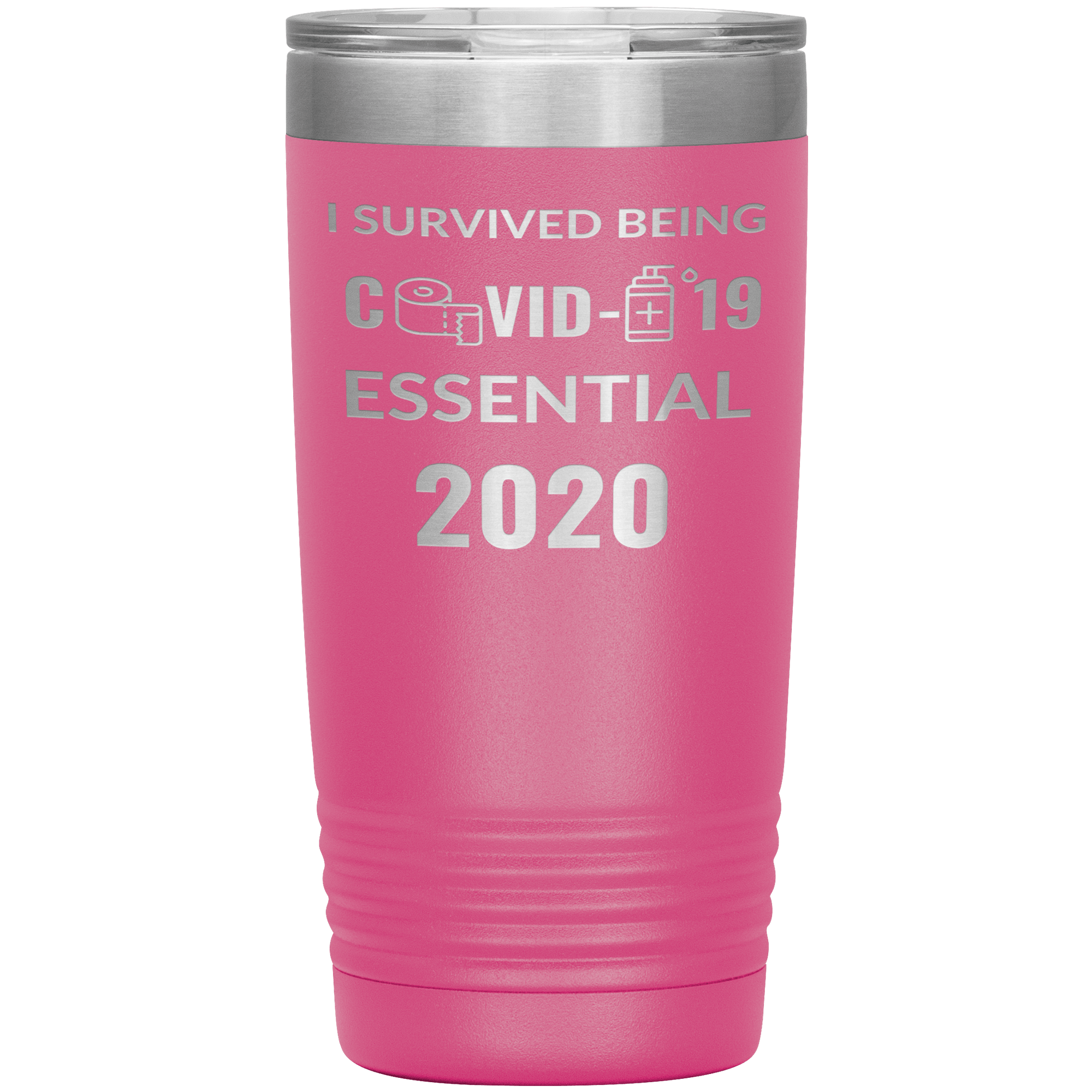 "I SURVIVED COVID-19 ESSENTIAL 2020"TUMBLER