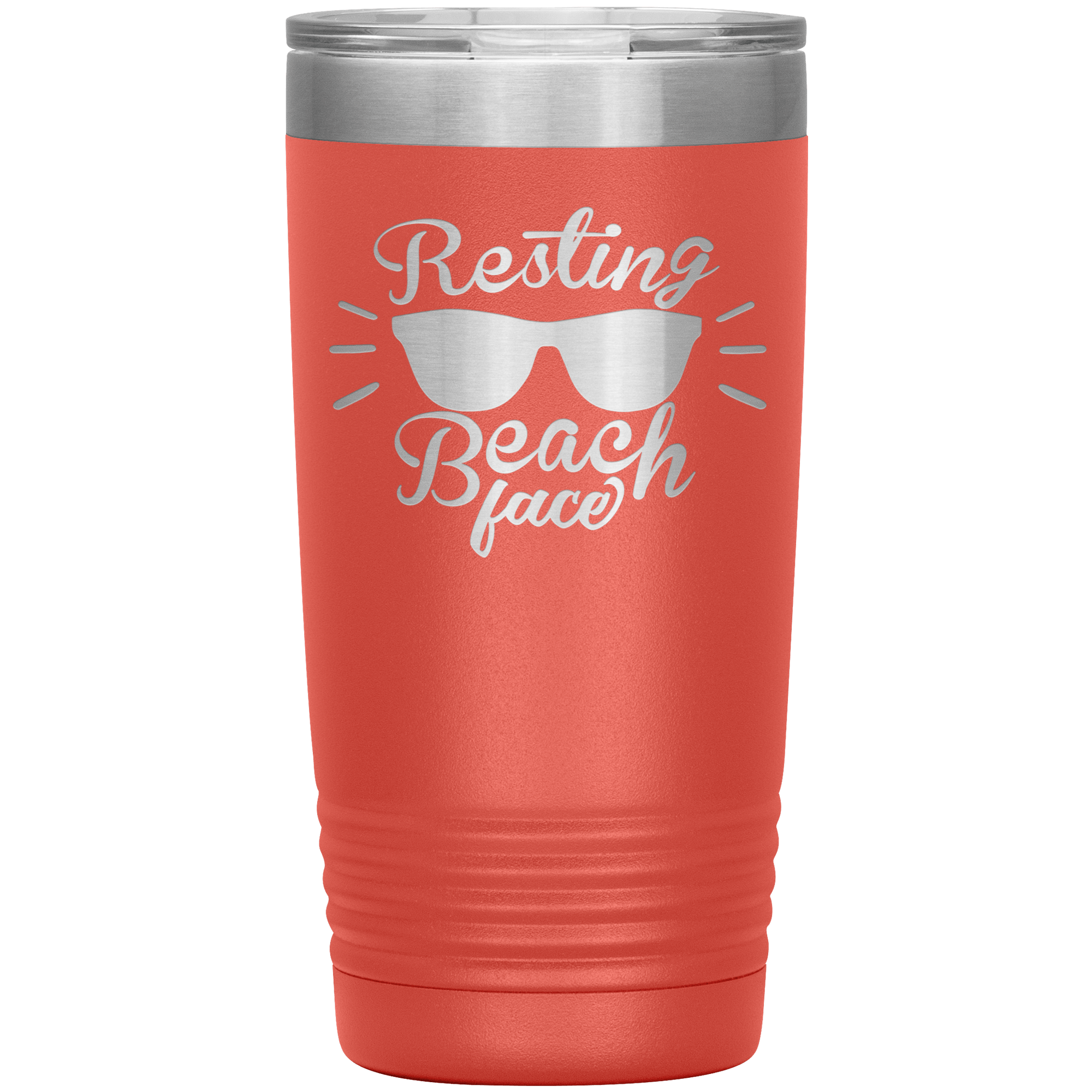 "RESTING BEACH FACE" Tumbler