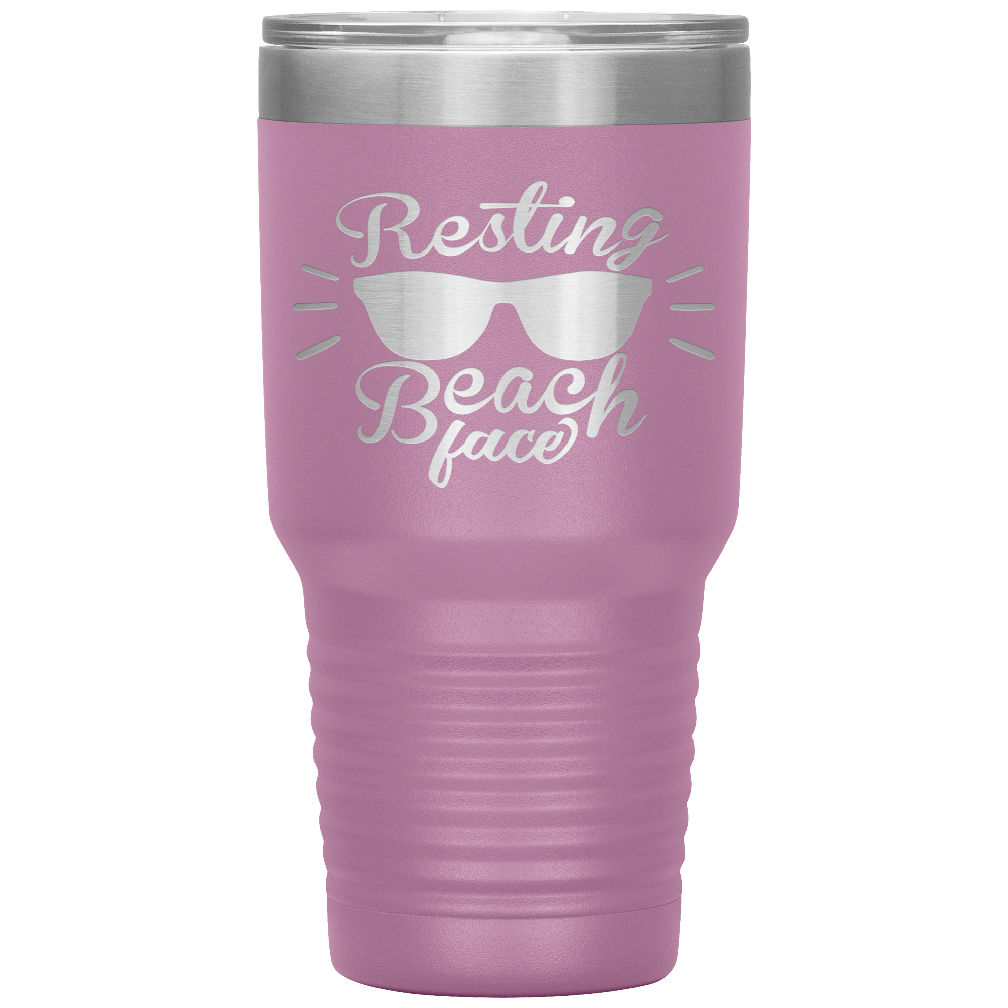 "RESTING BEACH FACE" Tumbler