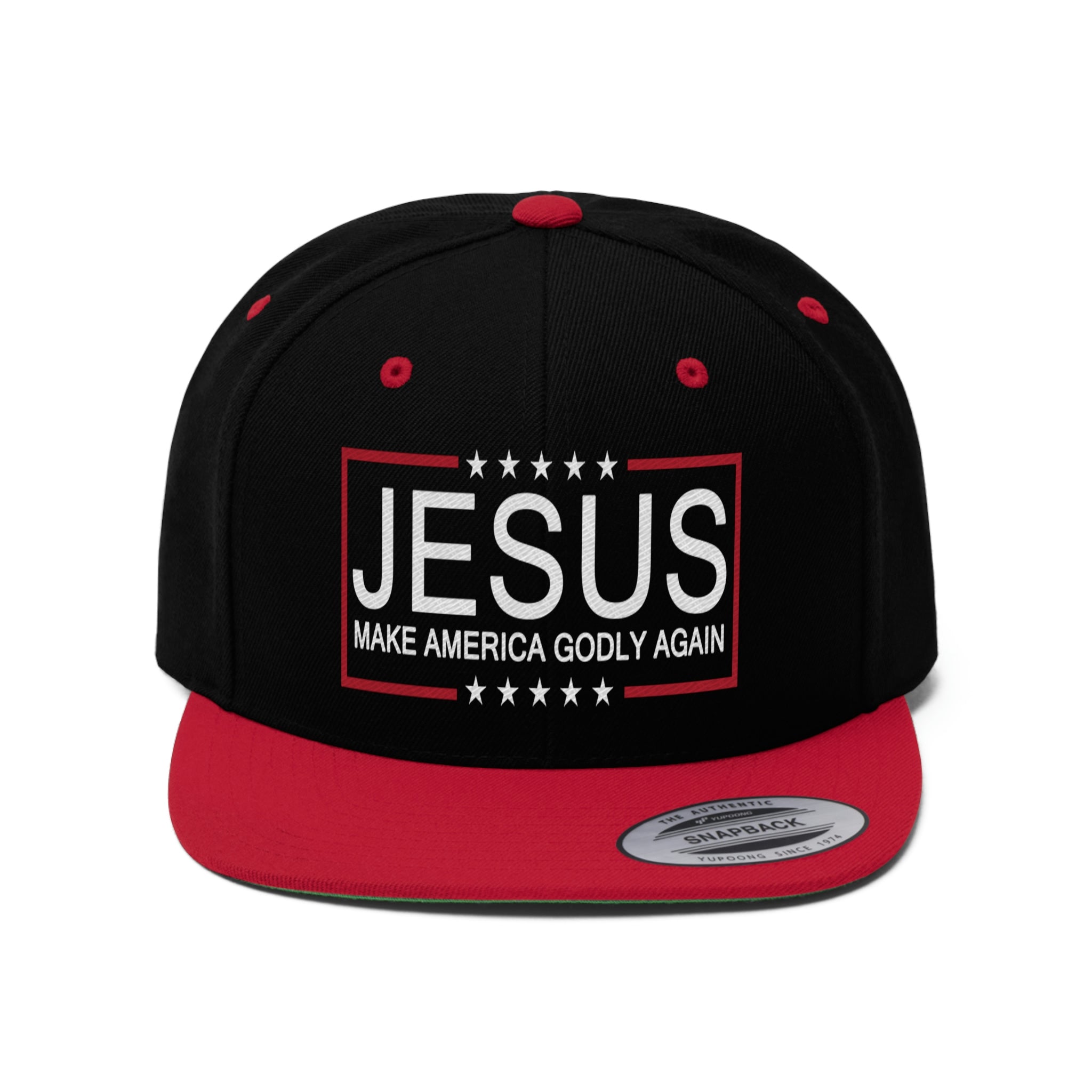 Jesus Make America Godly Again Unisex Flat Bill Hat