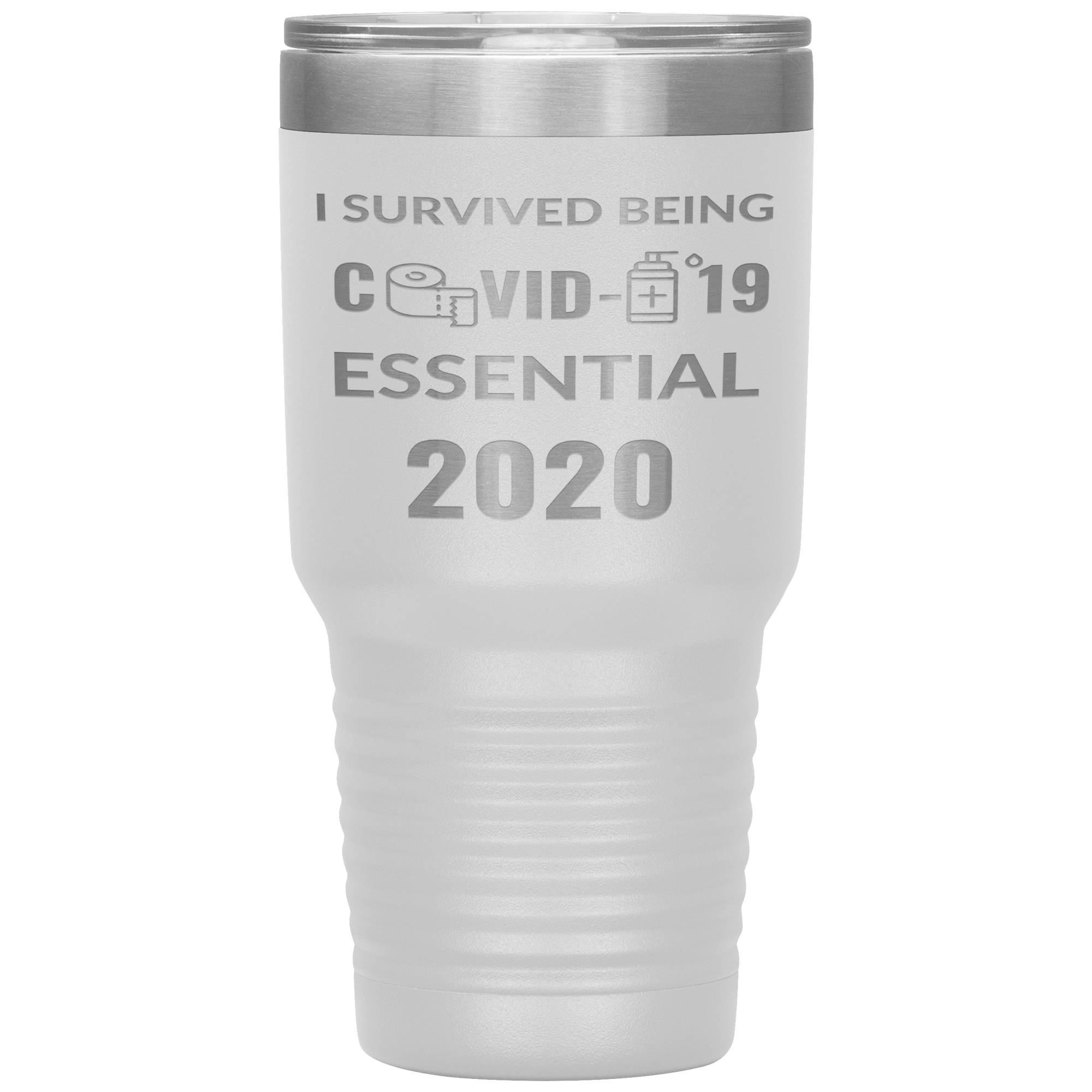 "I SURVIVED COVID-19 ESSENTIAL 2020"TUMBLER