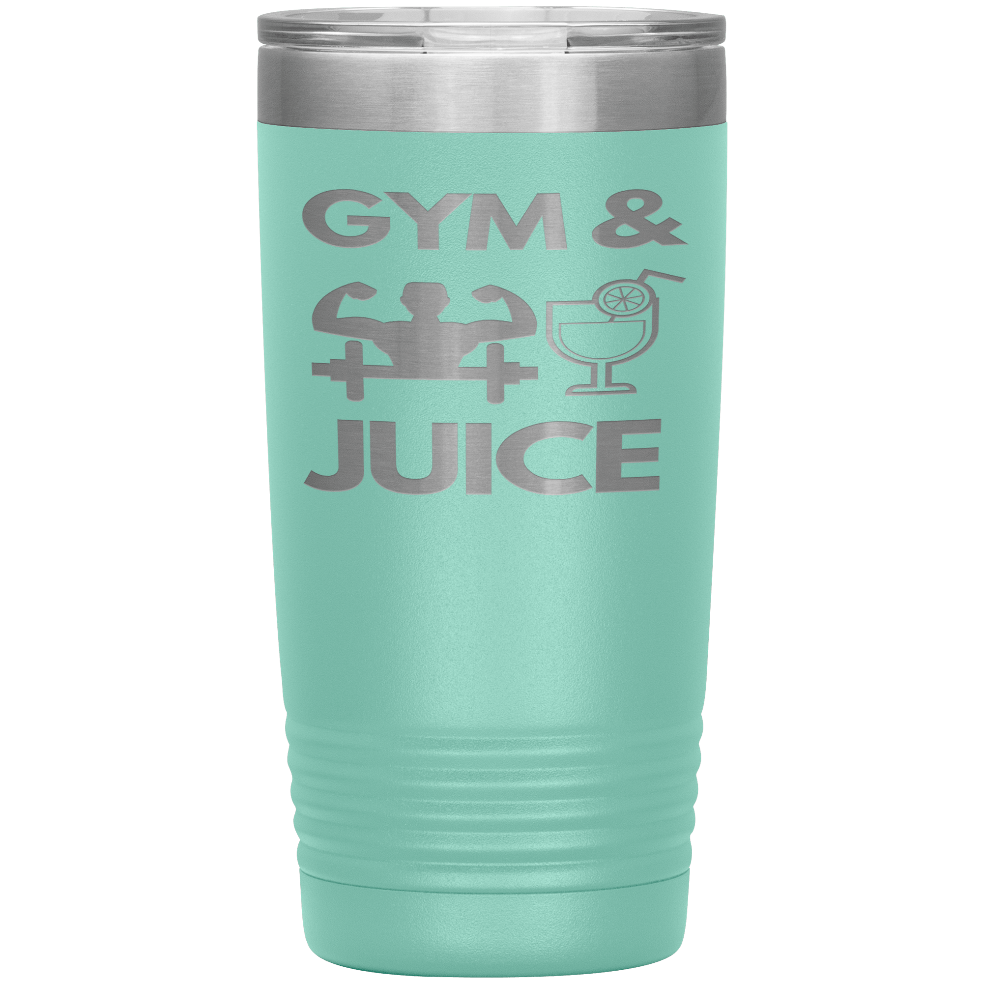 "GYM & JUICE"TUMBLER