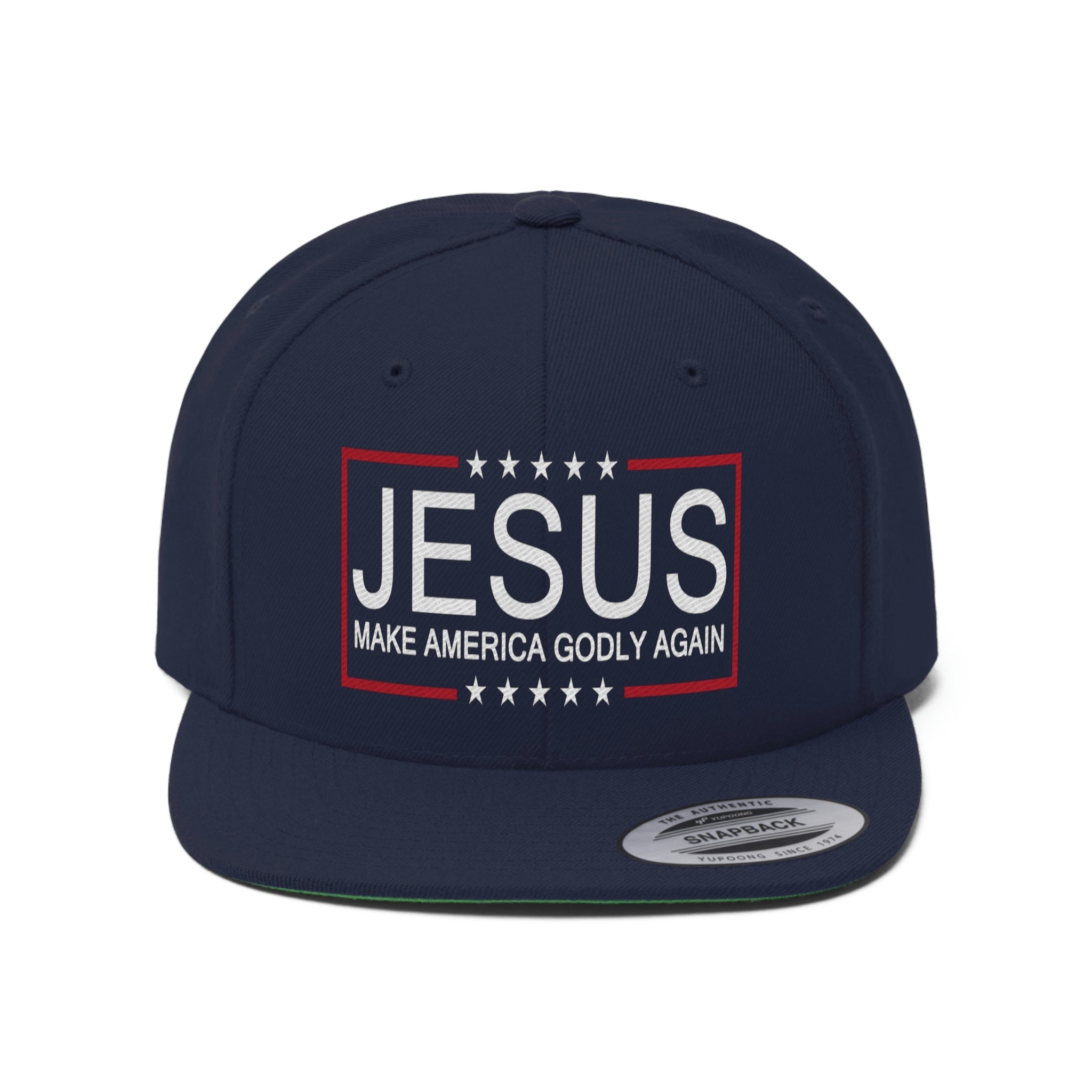 Jesus Make America Godly Again Unisex Flat Bill Hat