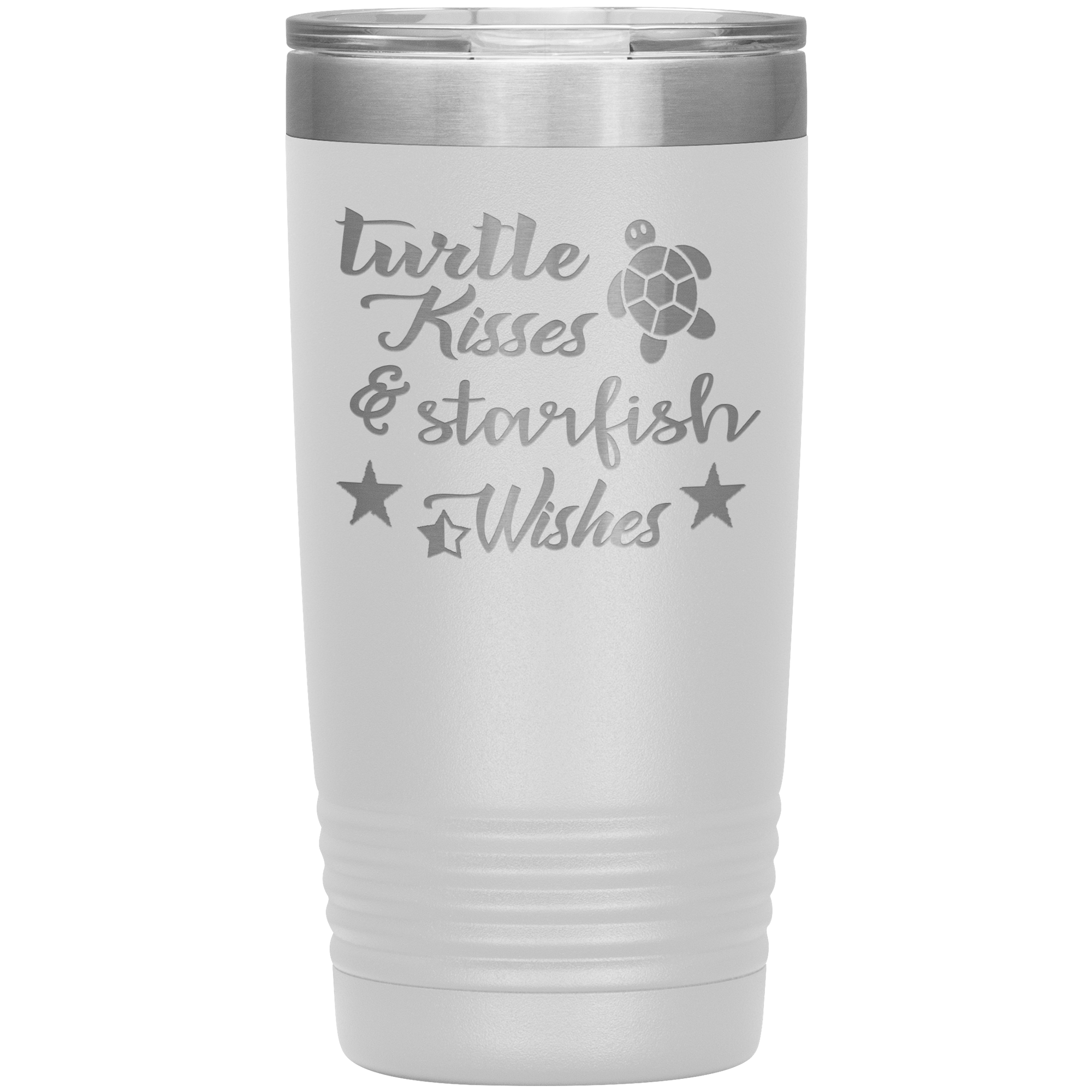 "Turtle kisses & Starfish Wishes" Tumbler