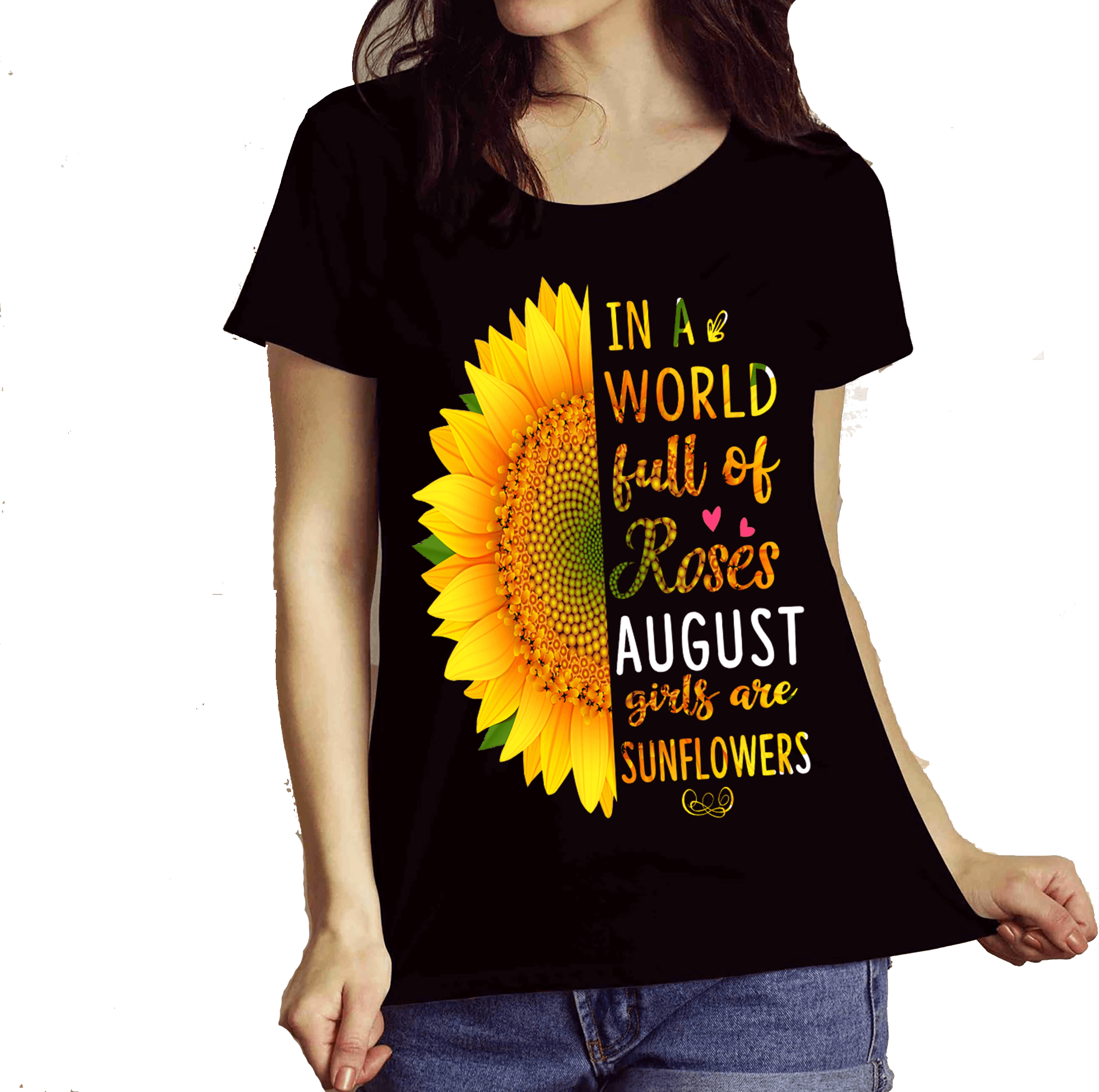"August Combo (Sunflower And 3 Sides)" Pack of 2 Shirts