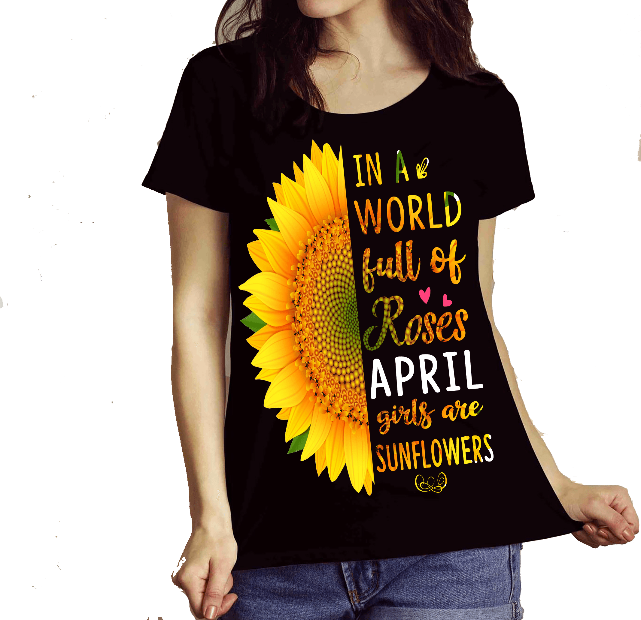 "April Combo (Sunflower And 3 Sides)" Pack of 2 Shirts