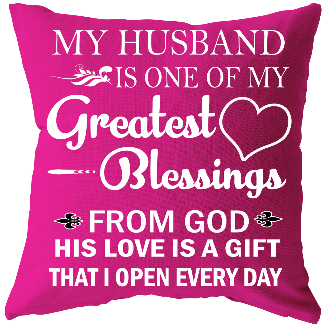 "Greatest Blessing Cushion" -Pink