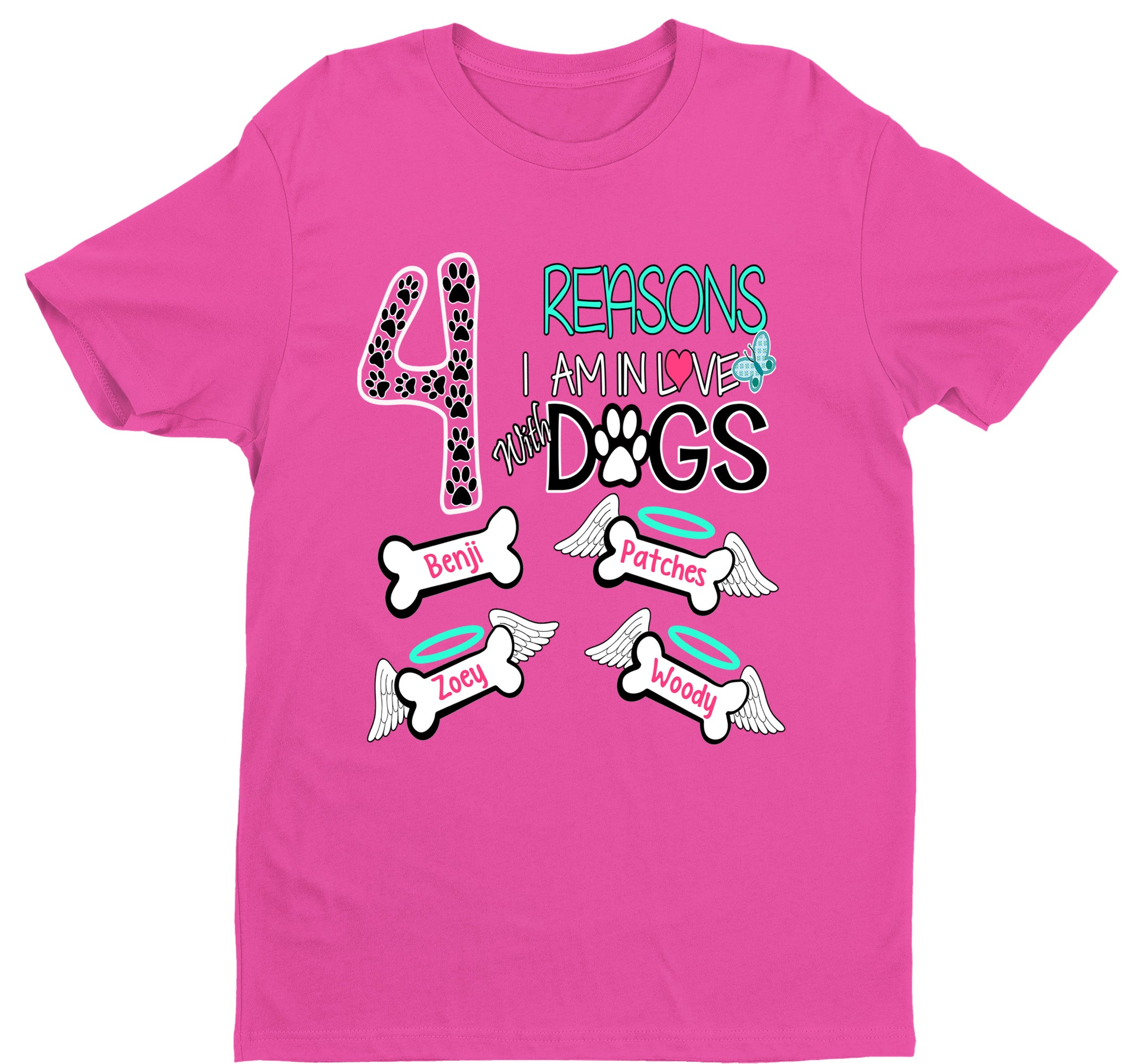 "(Number) Reasons I Am In Love With Dogs" Custom T-Shirt