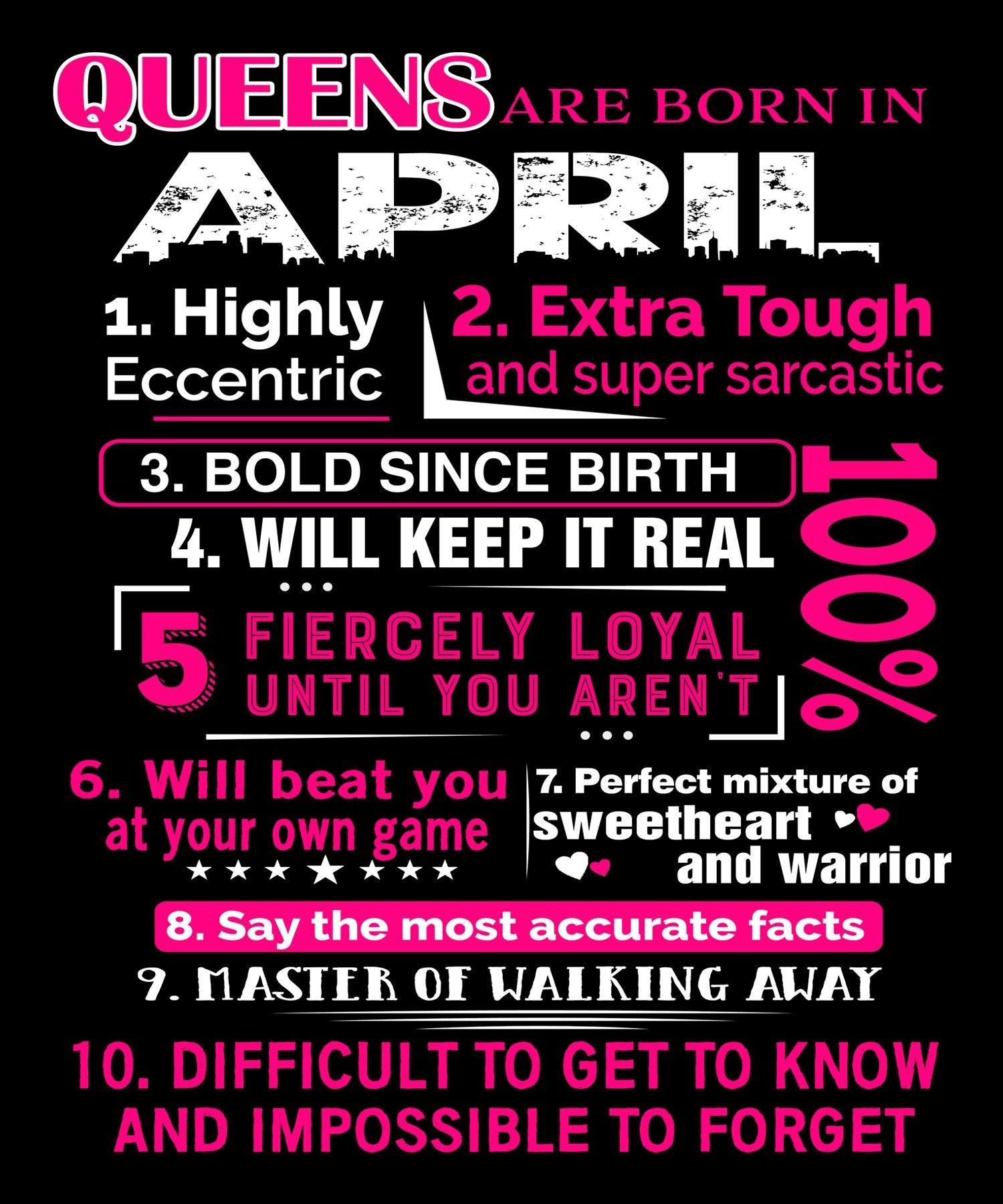 "Queens Are Born In April 10 Reasons"