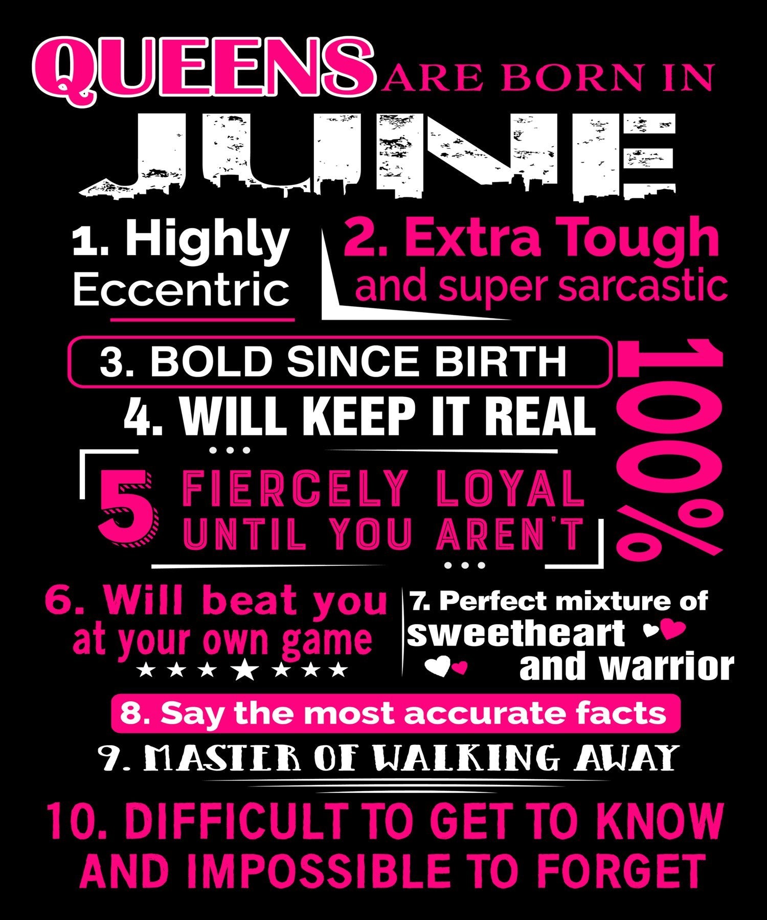 Queens Are Born In June 10 Reasons & pre-approved