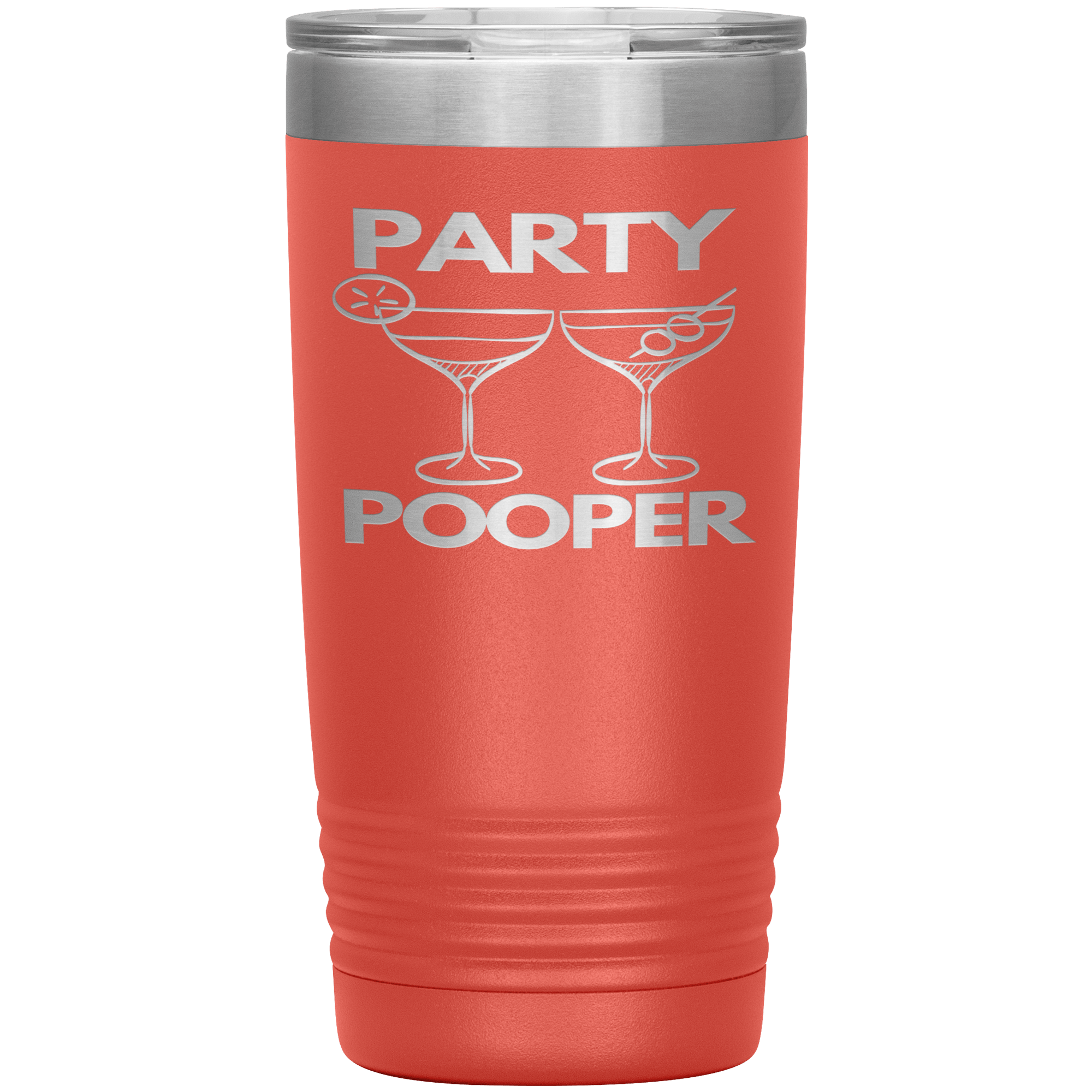 "PARTY POOPER"TUMBLER