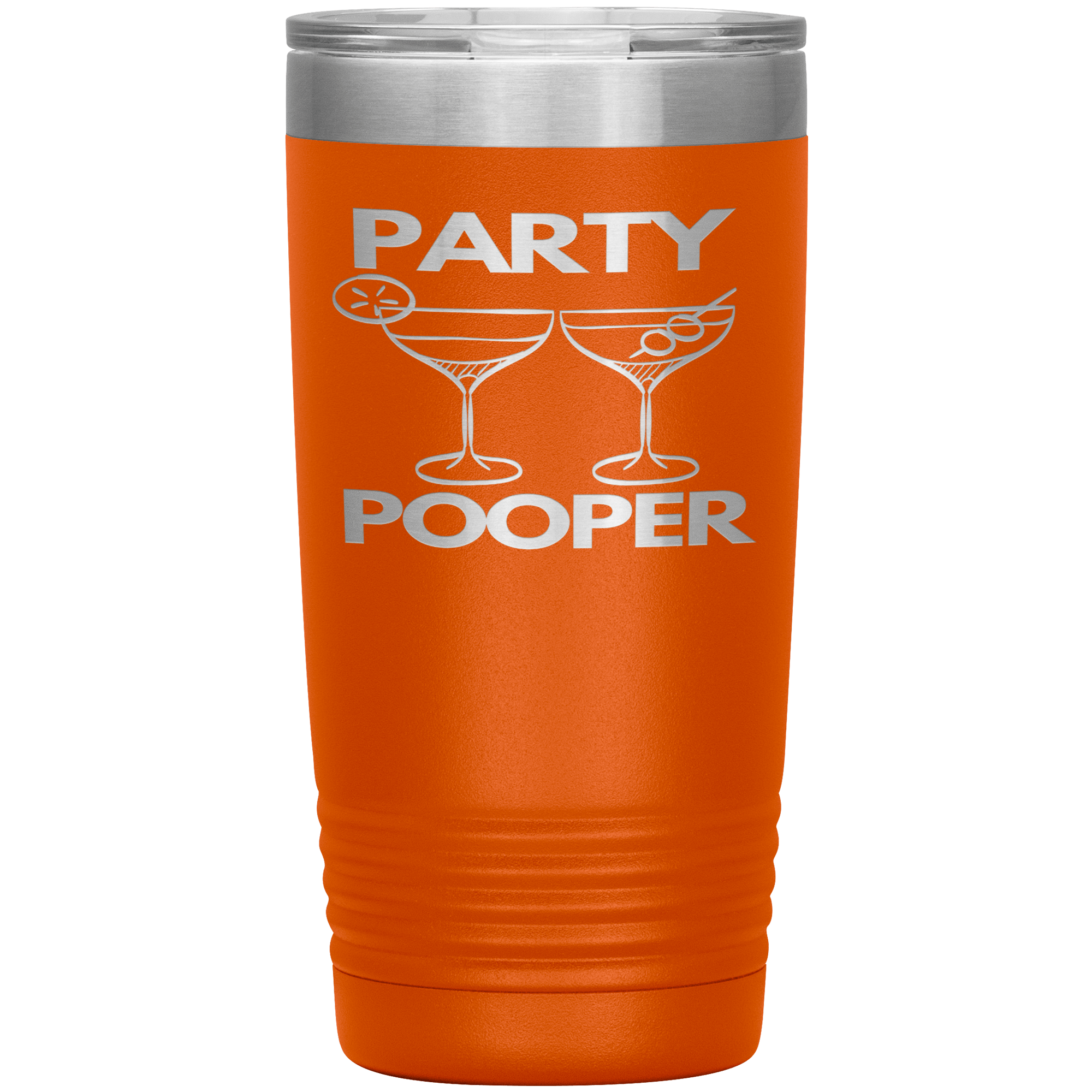 "PARTY POOPER"TUMBLER