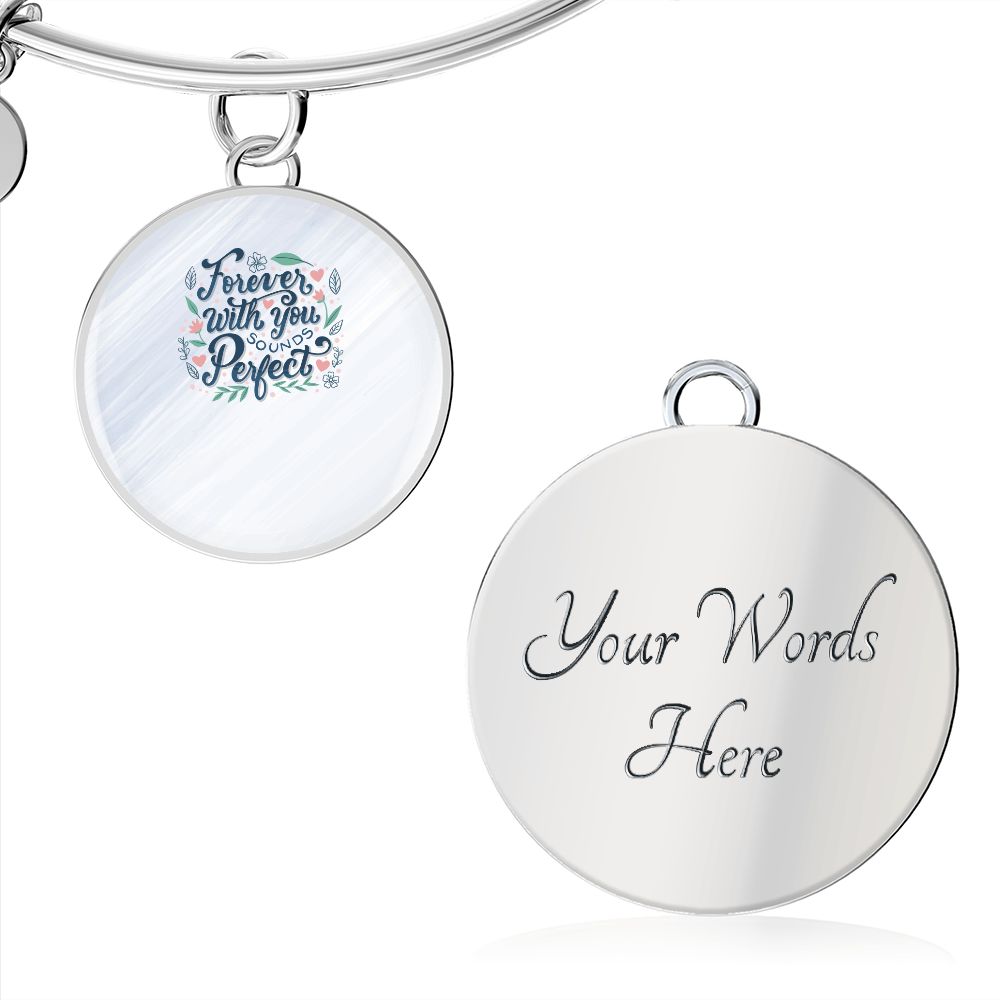 Circle Bangle With Picture (Forever with you)