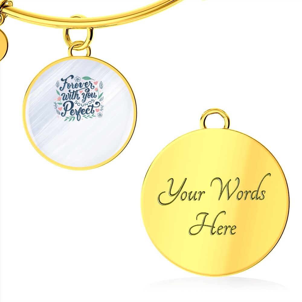 Circle Bangle With Picture (Forever with you)