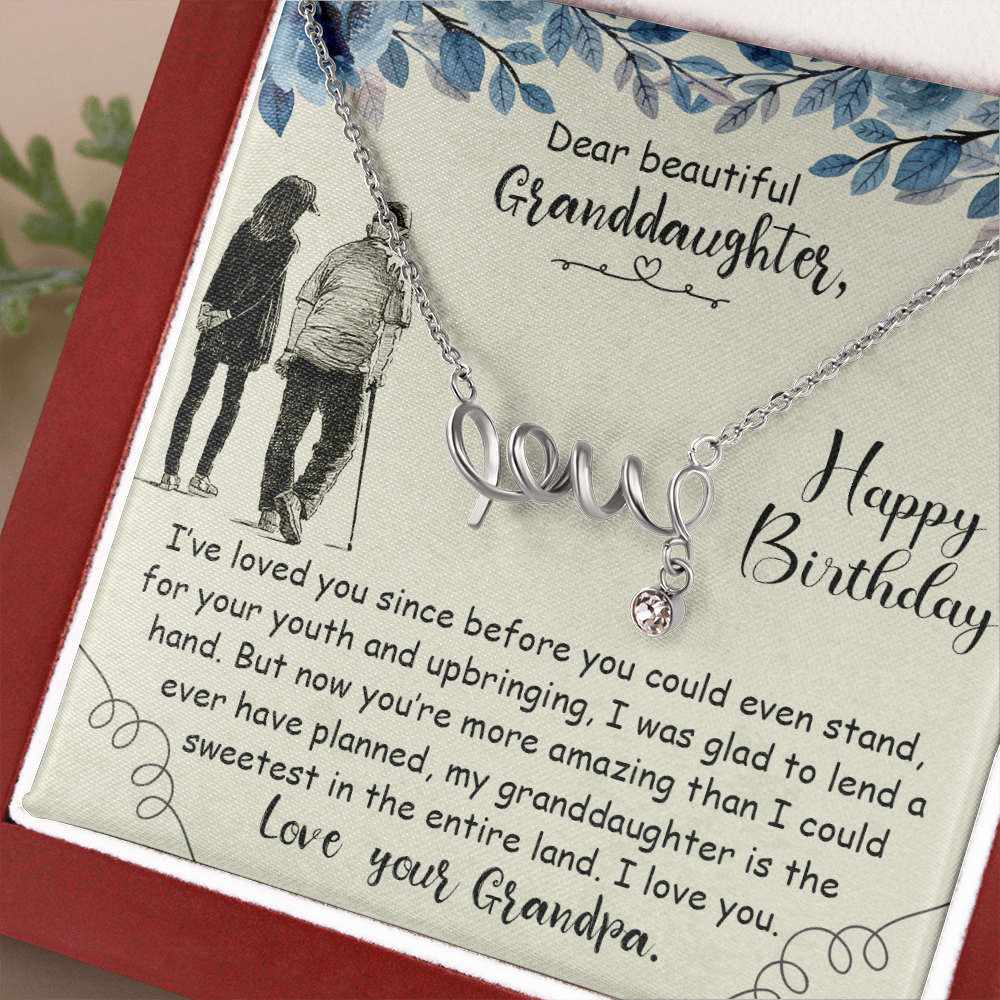 Love Necklace For Granddaughter