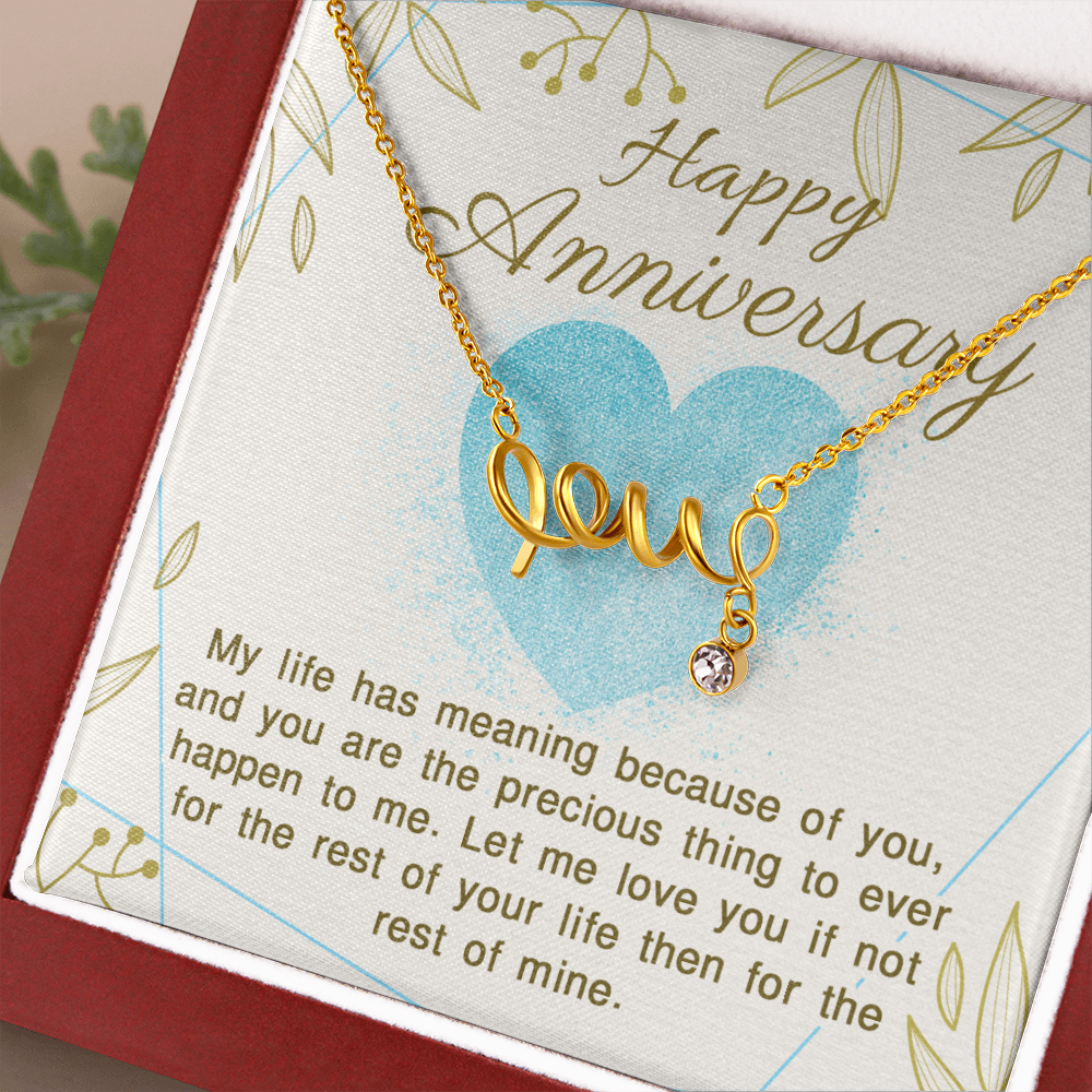 Love Necklace For Anniversary Gift