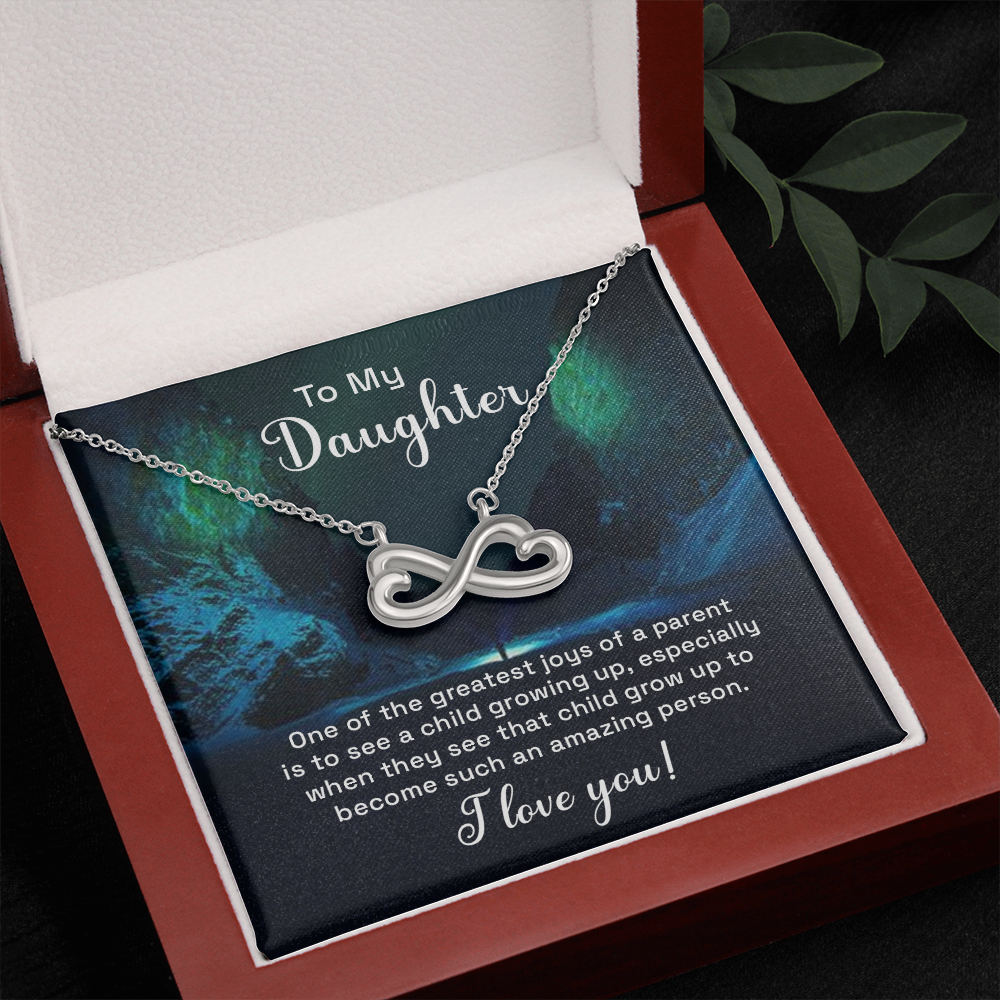 Infinity Heart Necklace For Daughter
