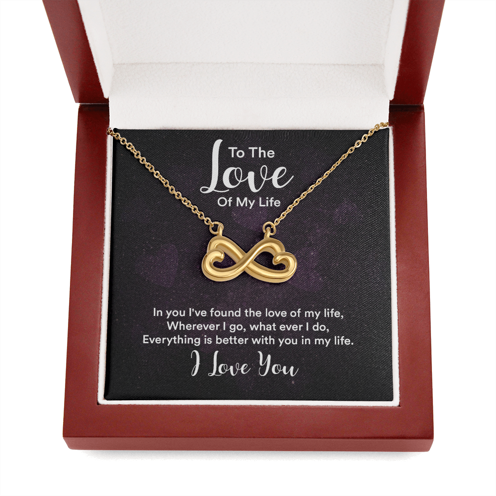 Infinity Heart Necklace For Love of Life