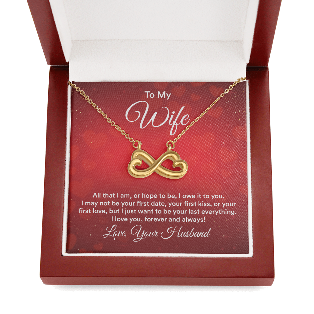 Infinity Heart Necklace For Wife