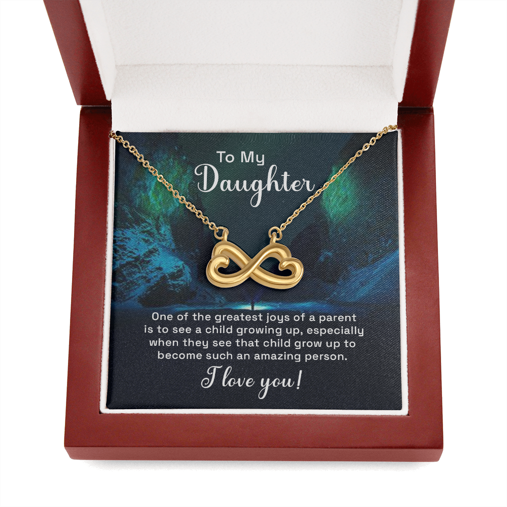 Infinity Heart Necklace For Daughter