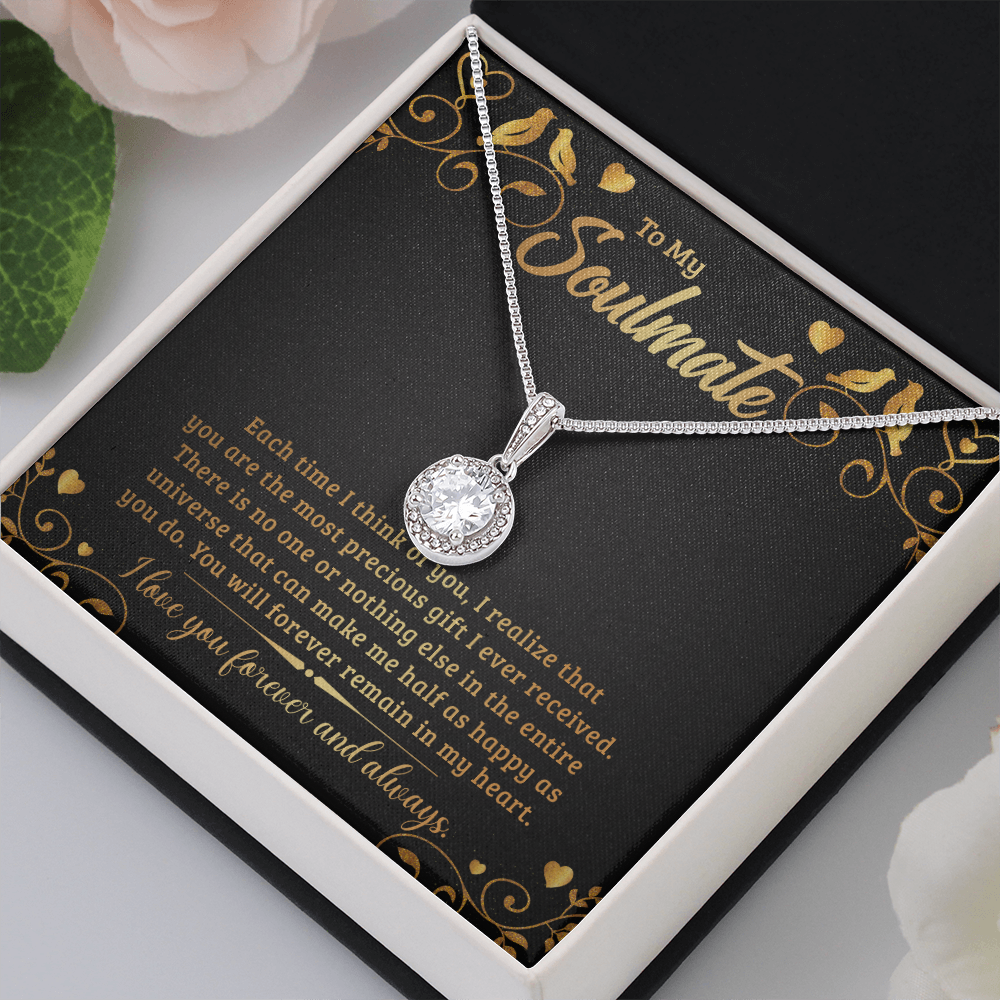 To My Soulmate - Each time I think of you Eternal Hope Necklace