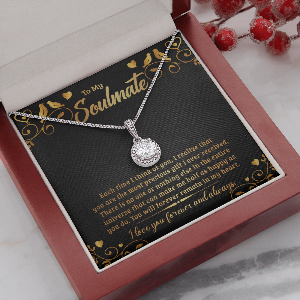 To My Soulmate - Each time I think of you Eternal Hope Necklace