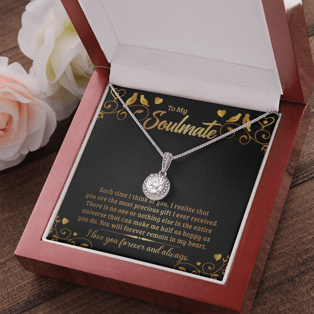 To My Soulmate - Each time I think of you Eternal Hope Necklace