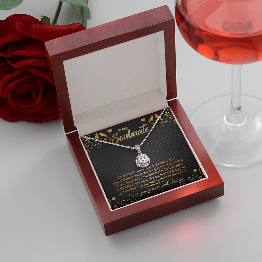 To My Soulmate - Each time I think of you Eternal Hope Necklace