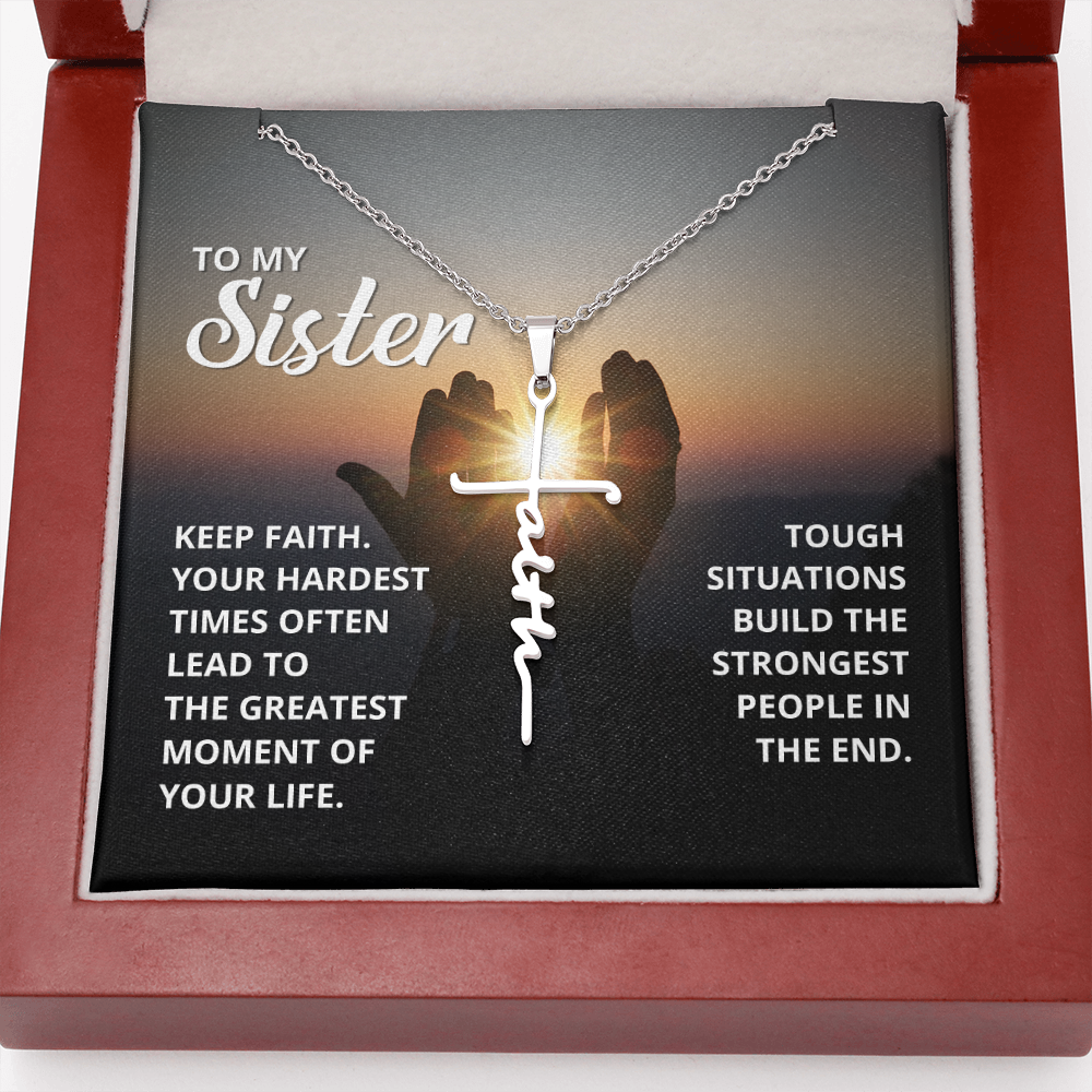 Keep-Faith-your-hardest-times-often-lead-to-the-greatest-moment-of-your-life Faith Cross Necklace