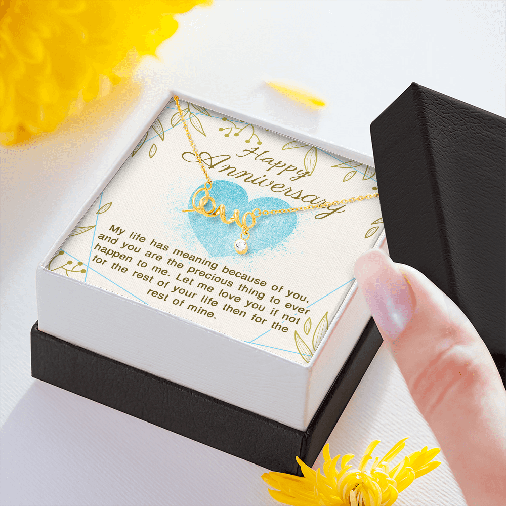 Love Necklace For Anniversary Gift