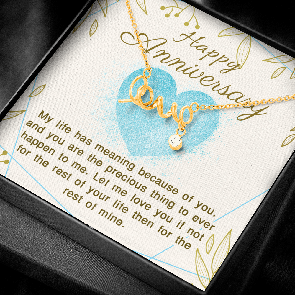 Love Necklace For Anniversary Gift