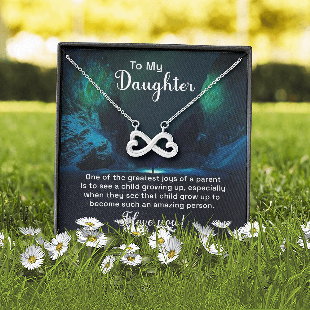 Infinity Heart Necklace For Daughter