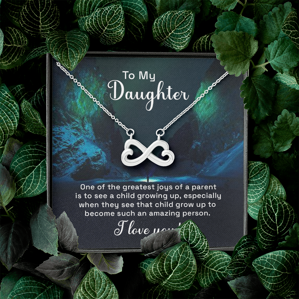 Infinity Heart Necklace For Daughter