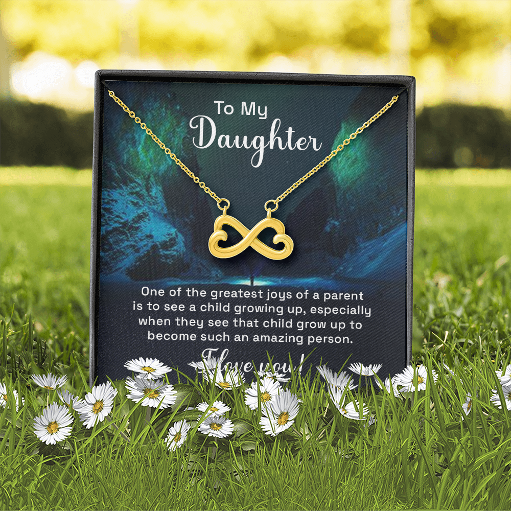 Infinity Heart Necklace For Daughter