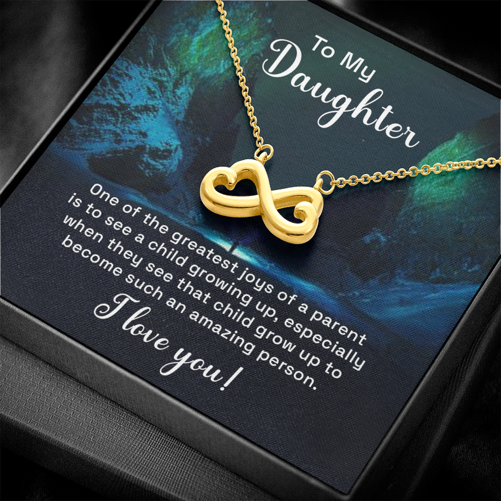 Infinity Heart Necklace For Daughter